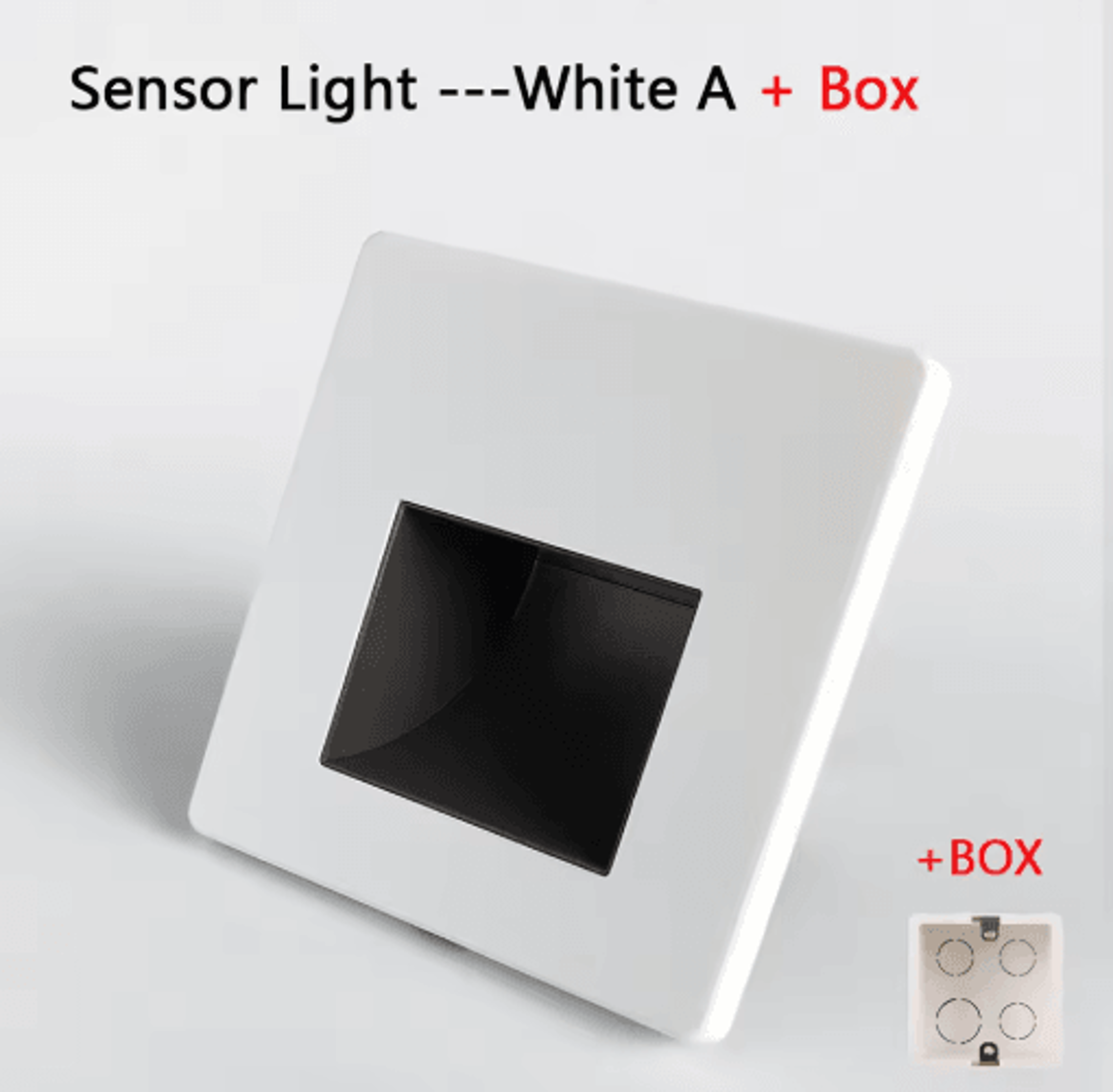 220V LED Radar Motion Sensor Stair Light  Recessed Wall Night Lamp 7