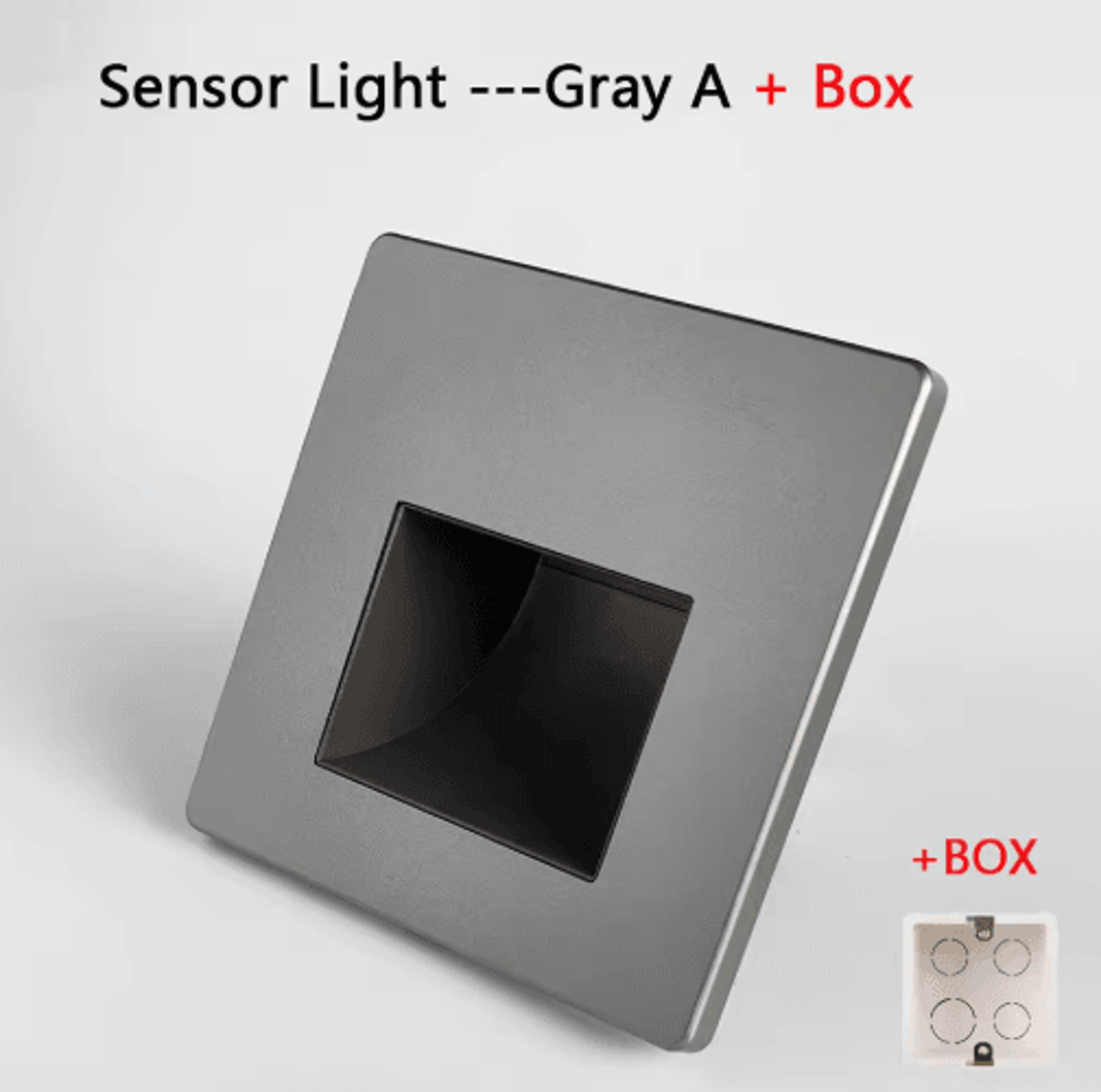220V LED Radar Motion Sensor Stair Light  Recessed Wall Night Lamp 5