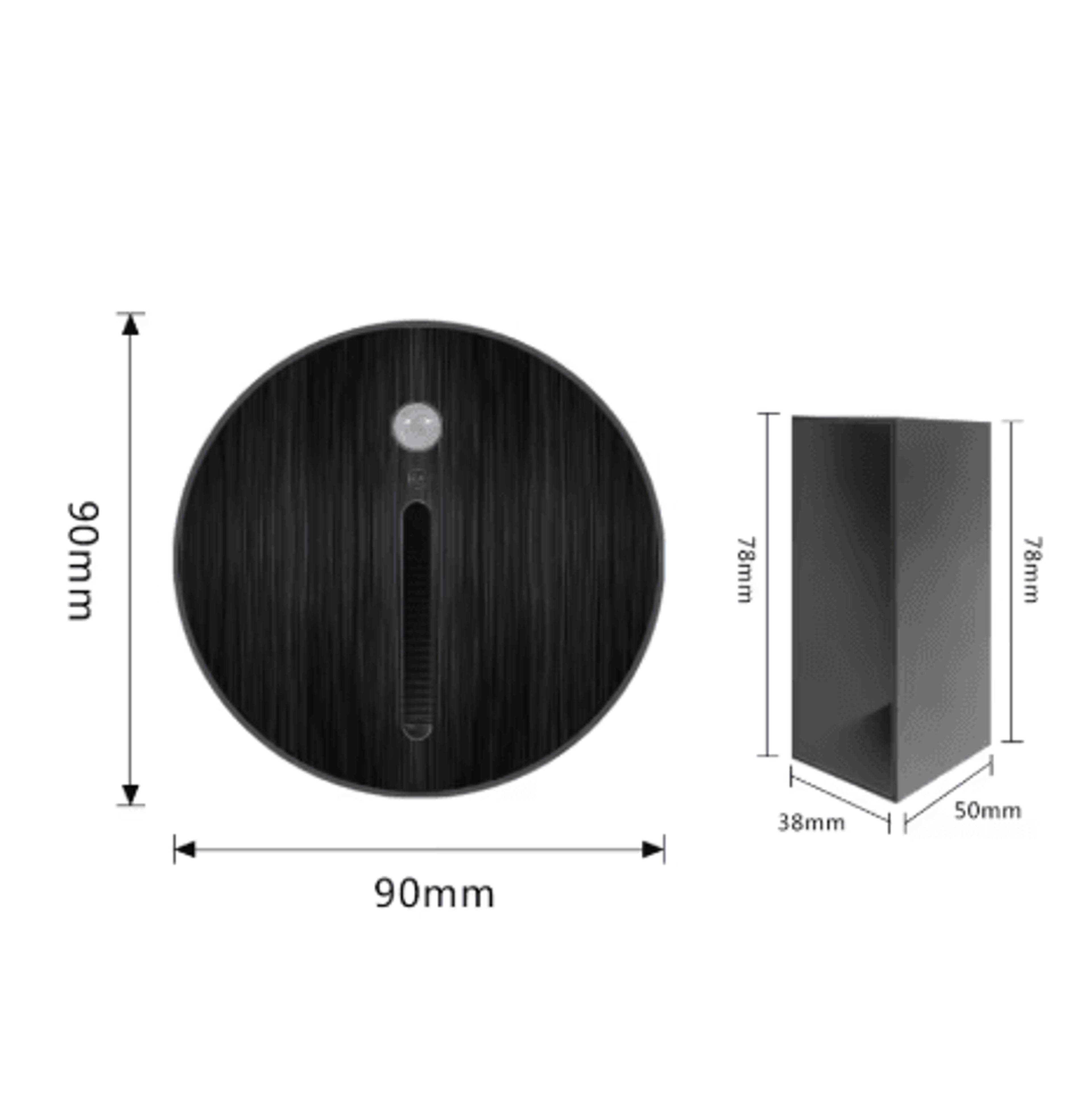 Round LED Motion Sensor Stair Light Recessed Wall Night Lamp 5