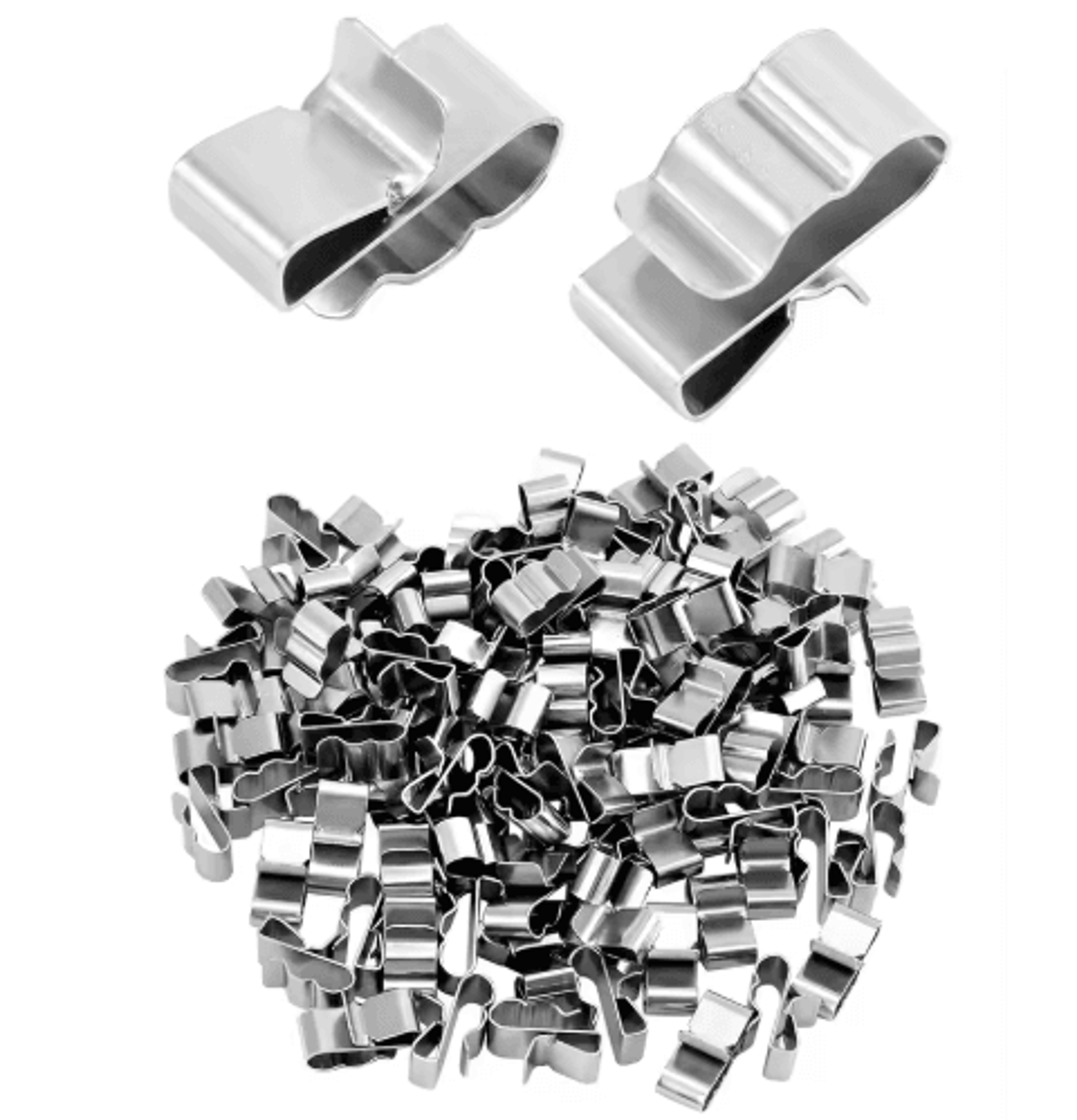 50pcs stainless steel solar panel wire clips – pv cable organizer clamps for 2x6mm wiring