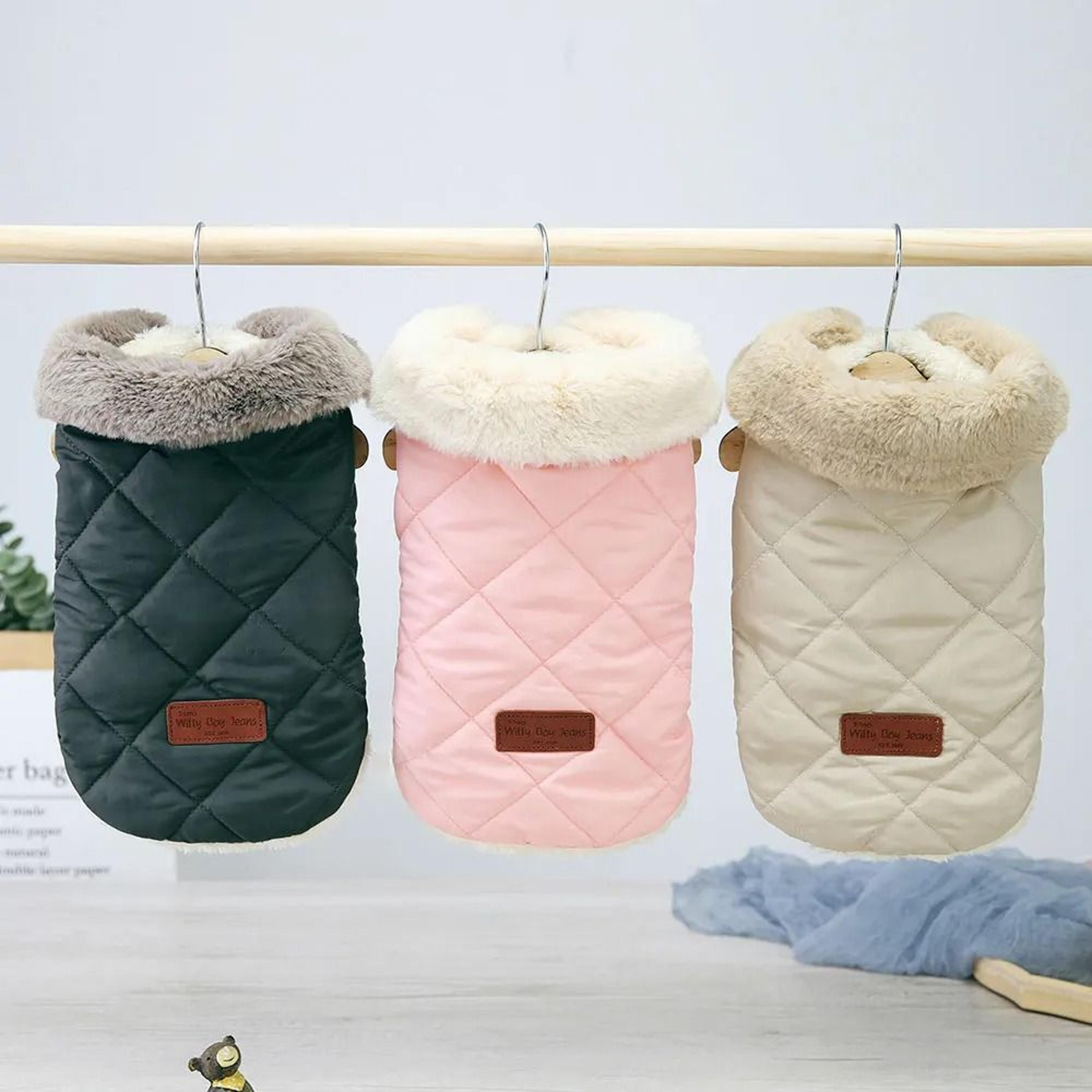 soft warm winter pet jacket vest for dogs and cats