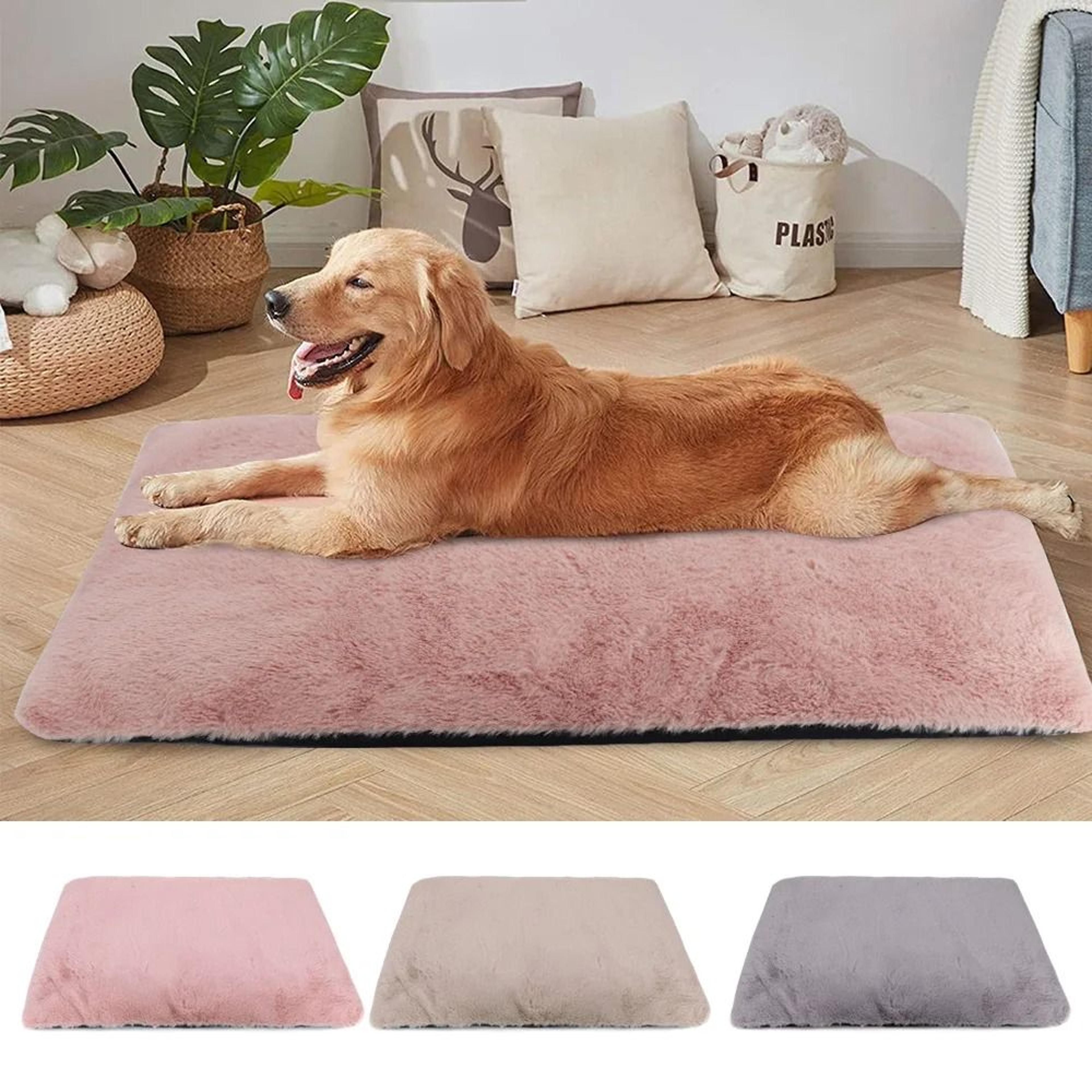 soft thick washable dog bed mat with removable cushion