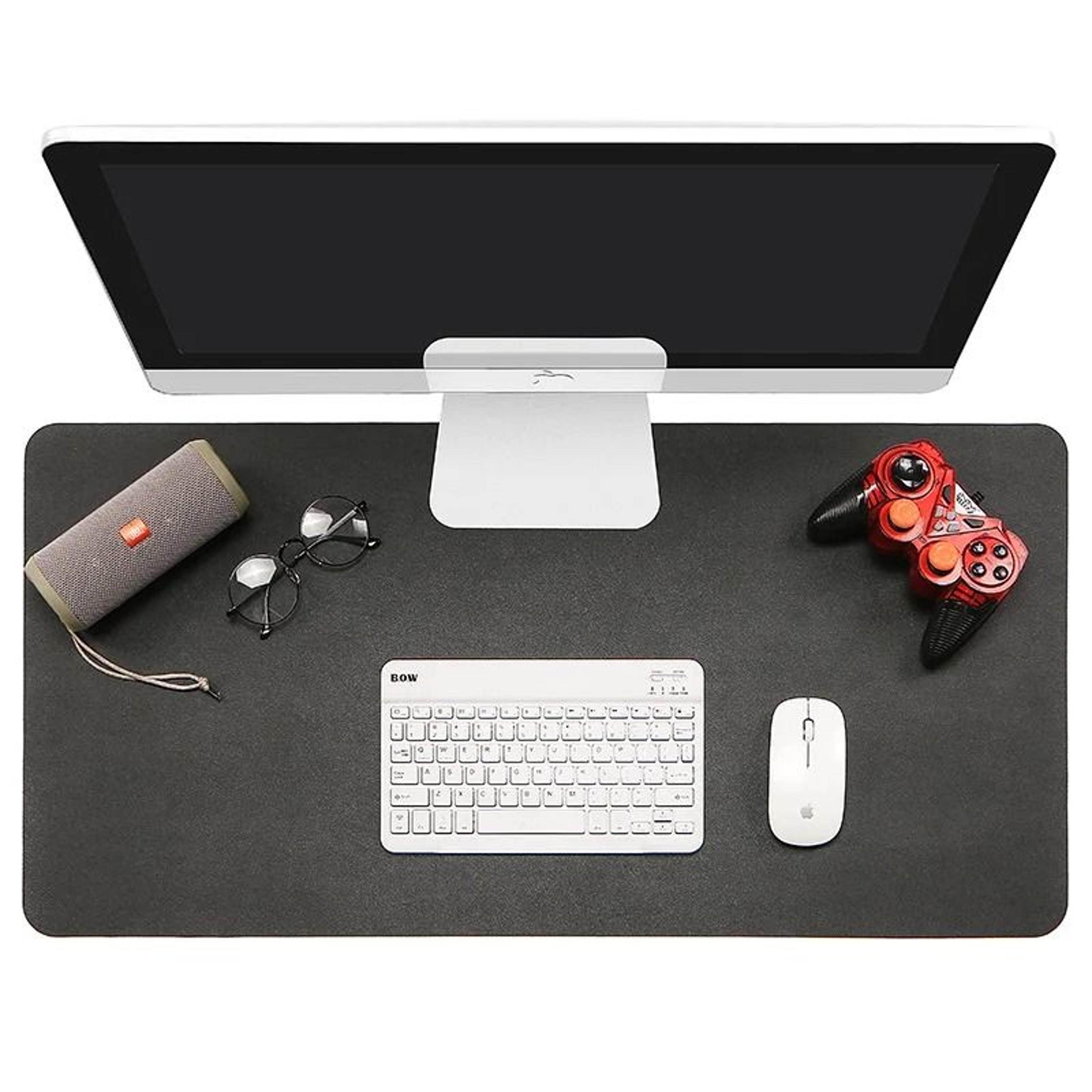 pu leather desk protector mat large waterproof office desk pad mouse and keyboard cover