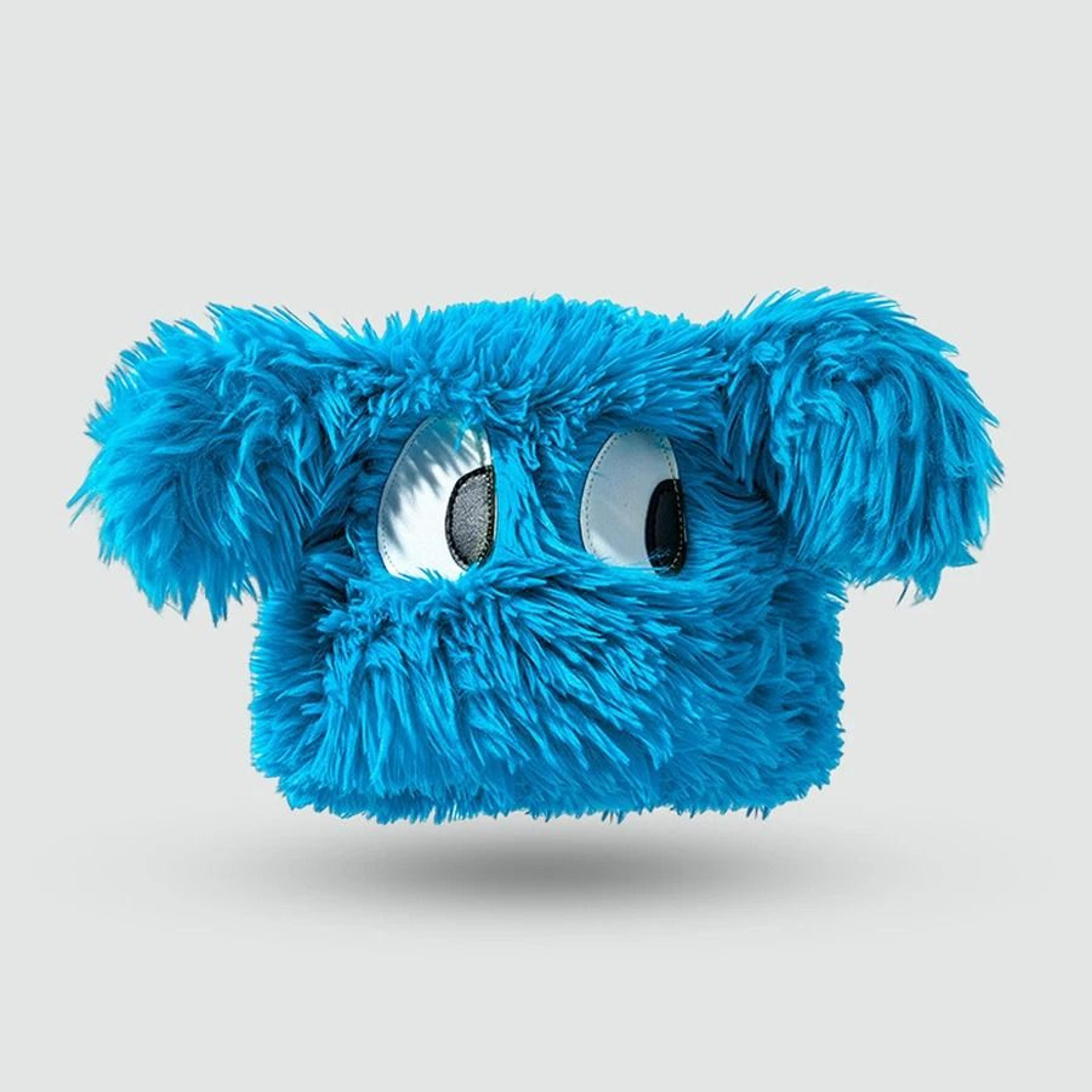 cute cartoon puppy plush winter knit hat for women