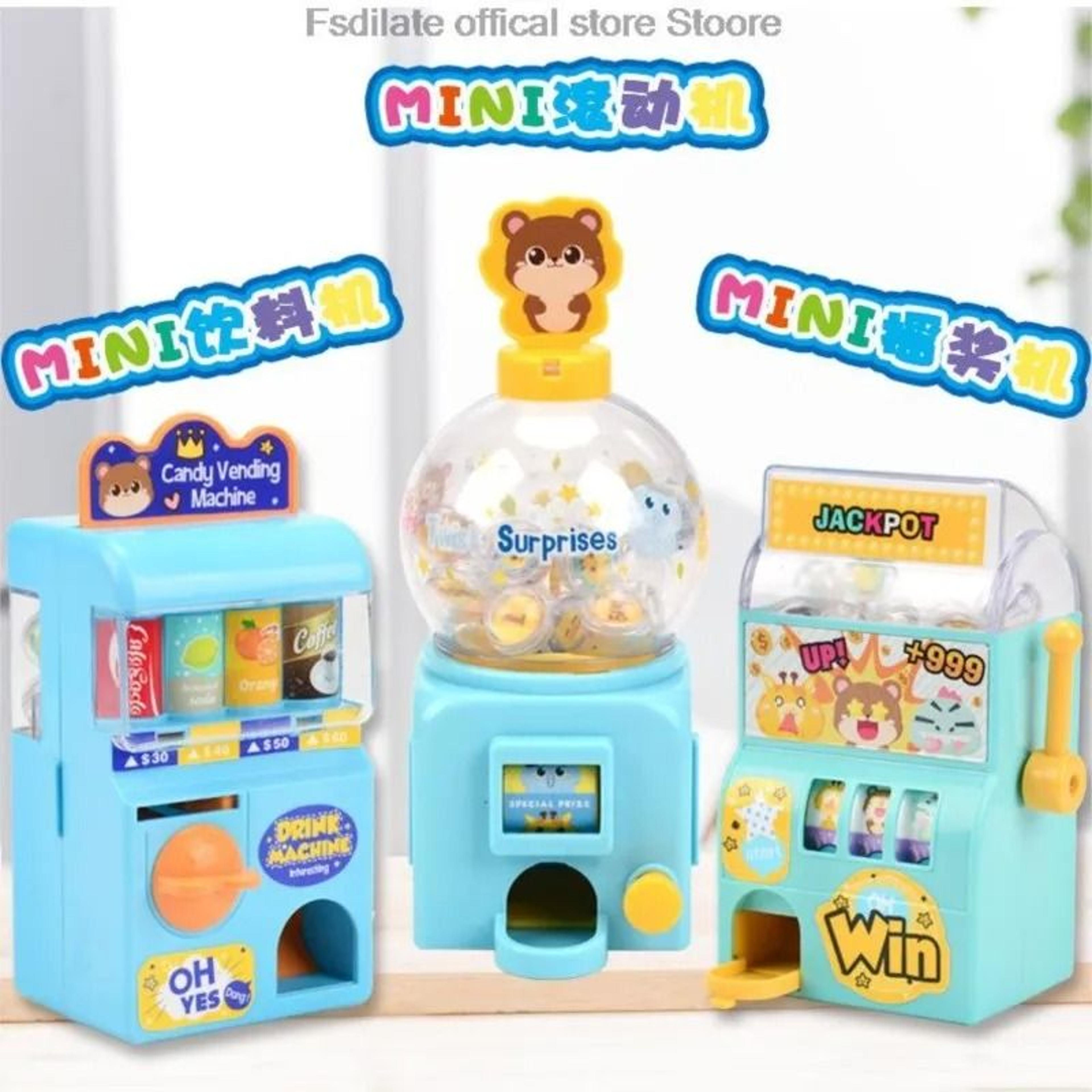 mini lottery machine toy manual shake puzzle game for kids