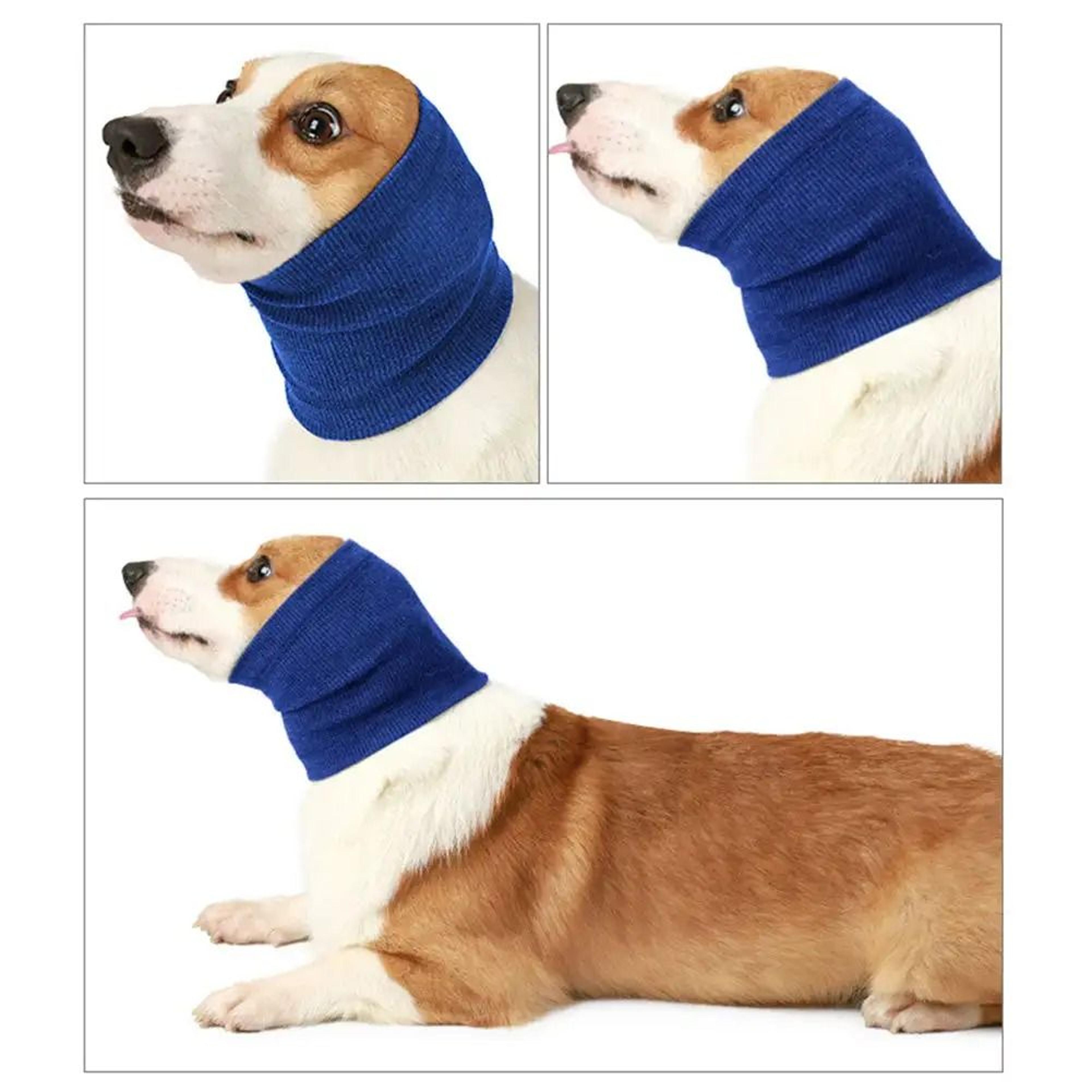 dog noise canceling scarf anxiety relief ear cover grooming head wrap