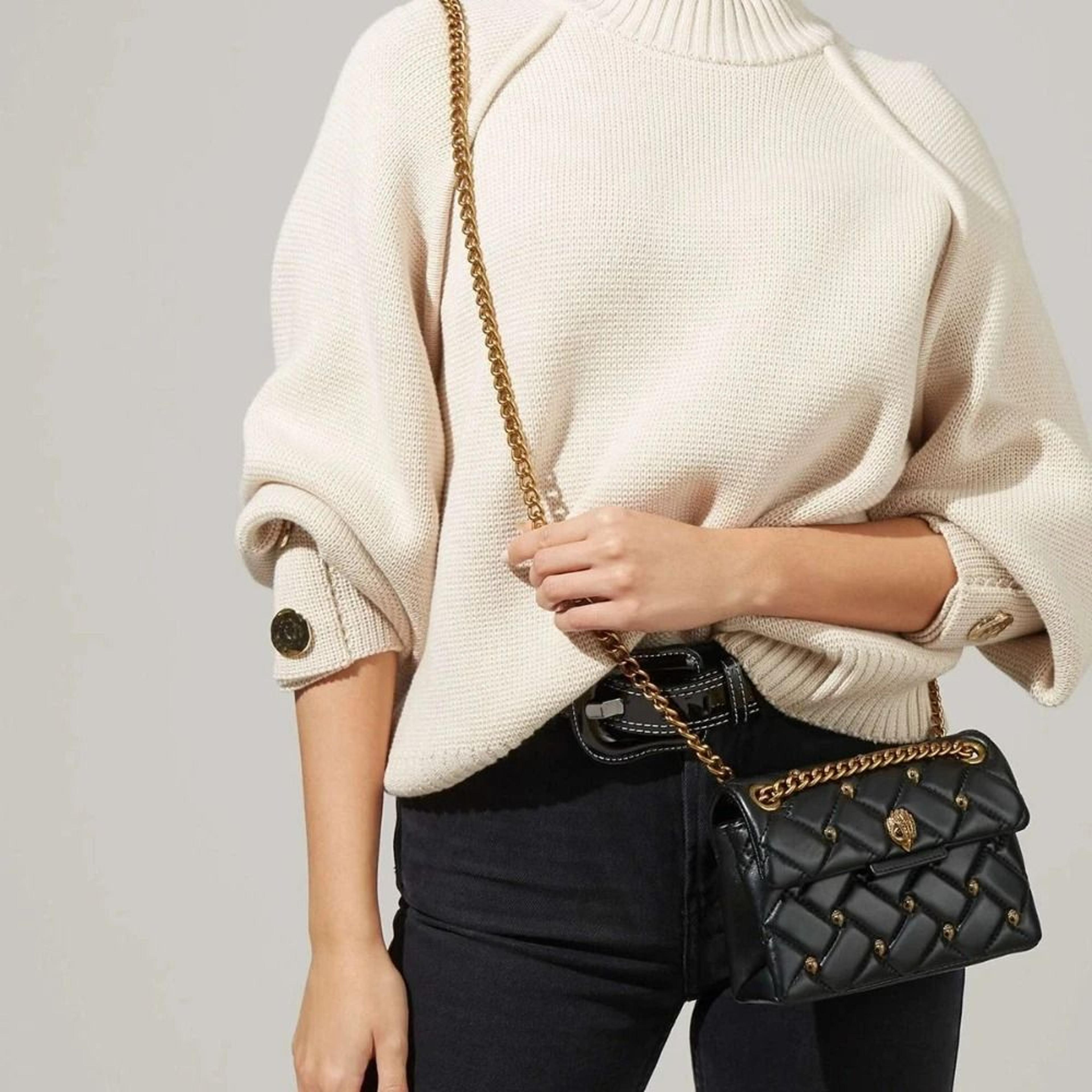 eagle head chain shoulder bag embroidered mesh fashion handbag