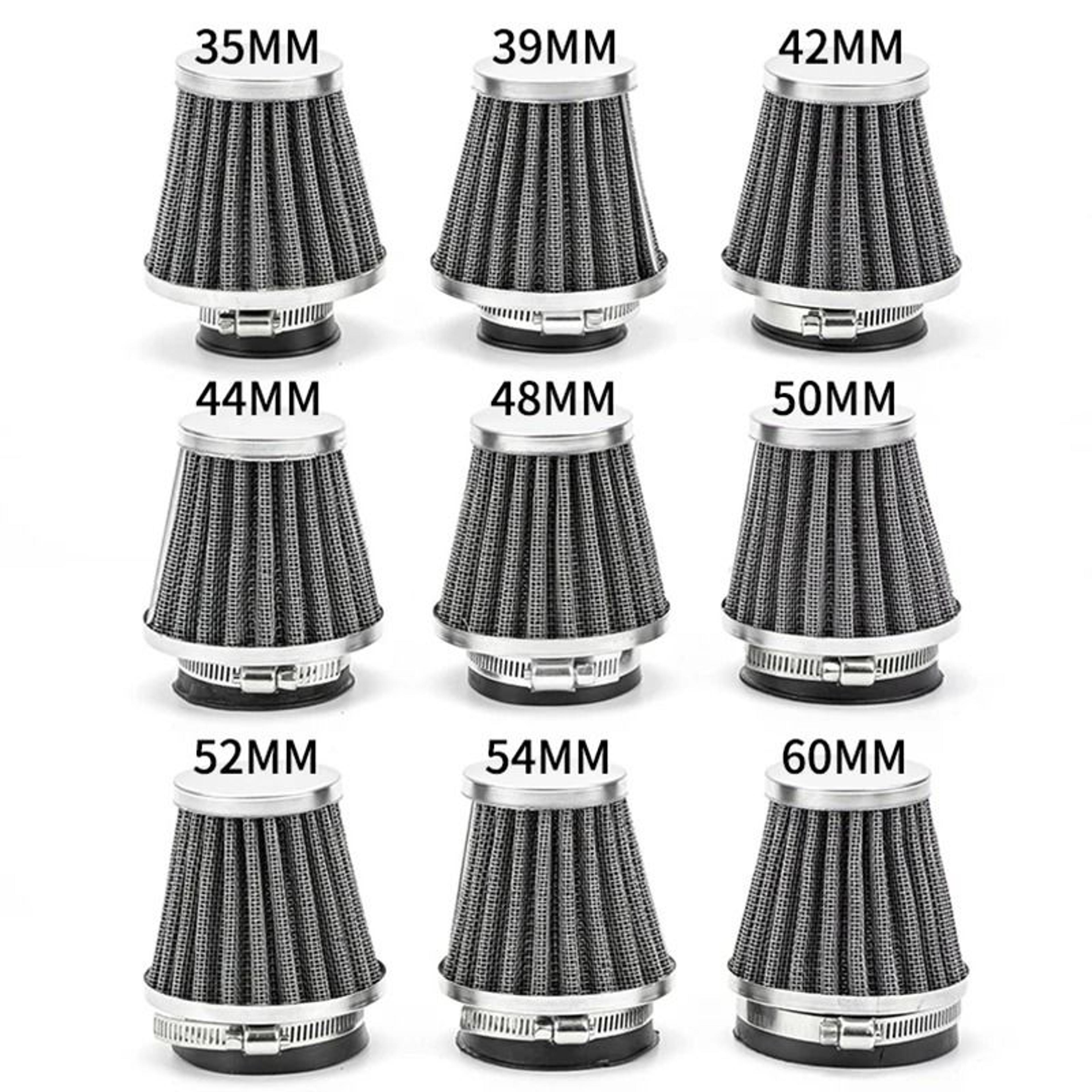 universal motorcycle tapered air filter high flow conical intake cleaner