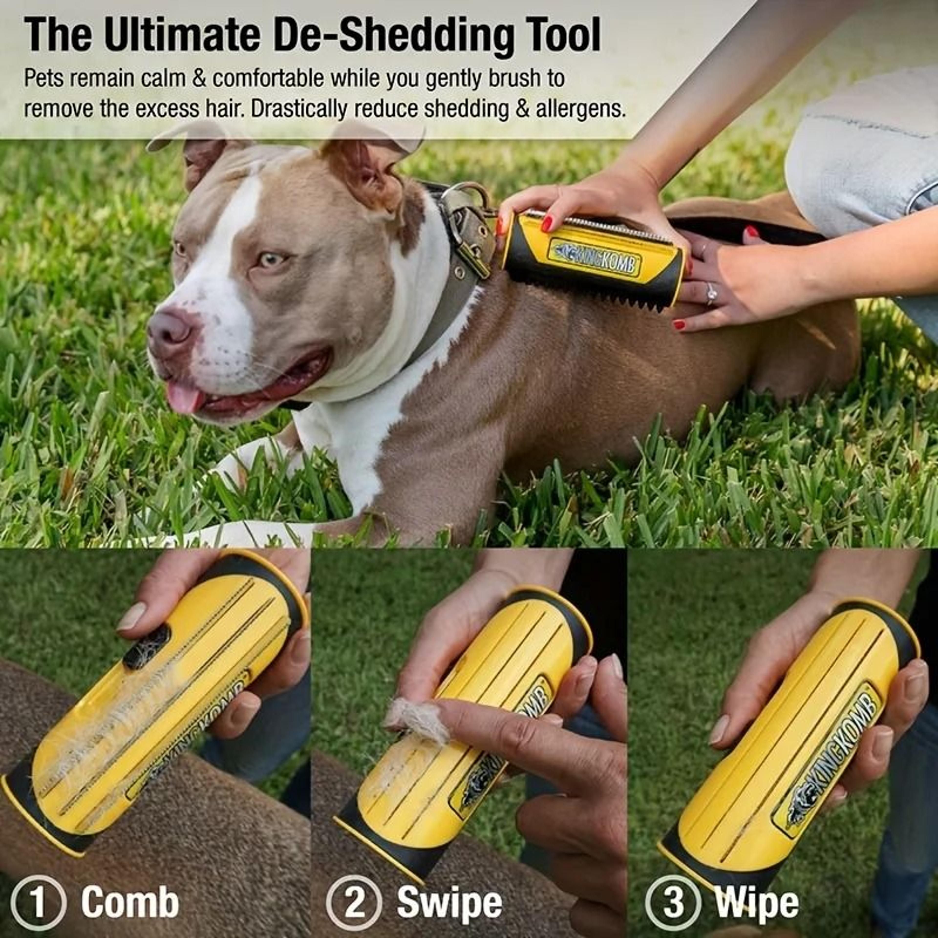 2 In 1 Stainless Steel Dog Brush And Hair Remover For Medium To Large Dogs 6