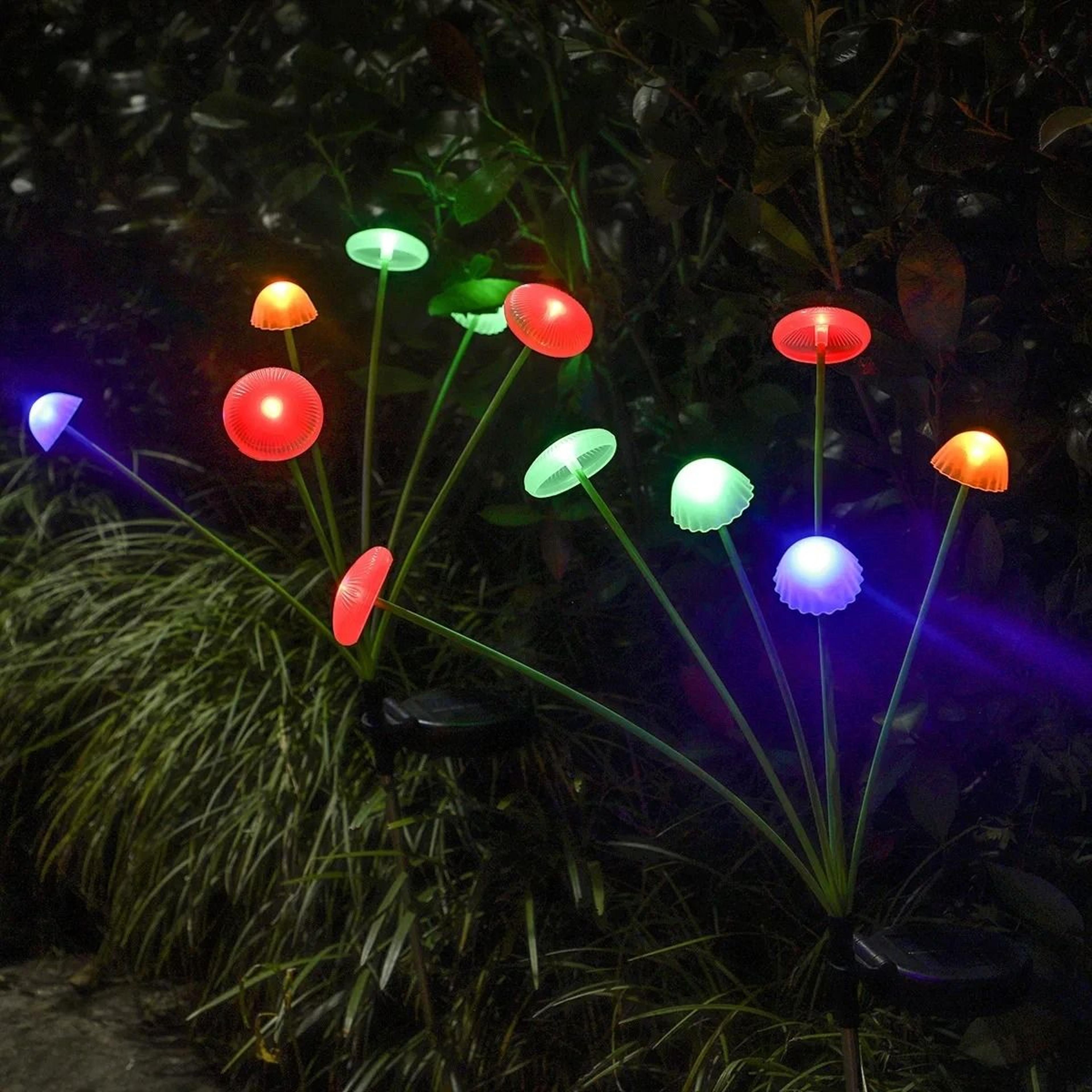 solar jellyfish garden lights waterproof outdoor decorative pathway lights