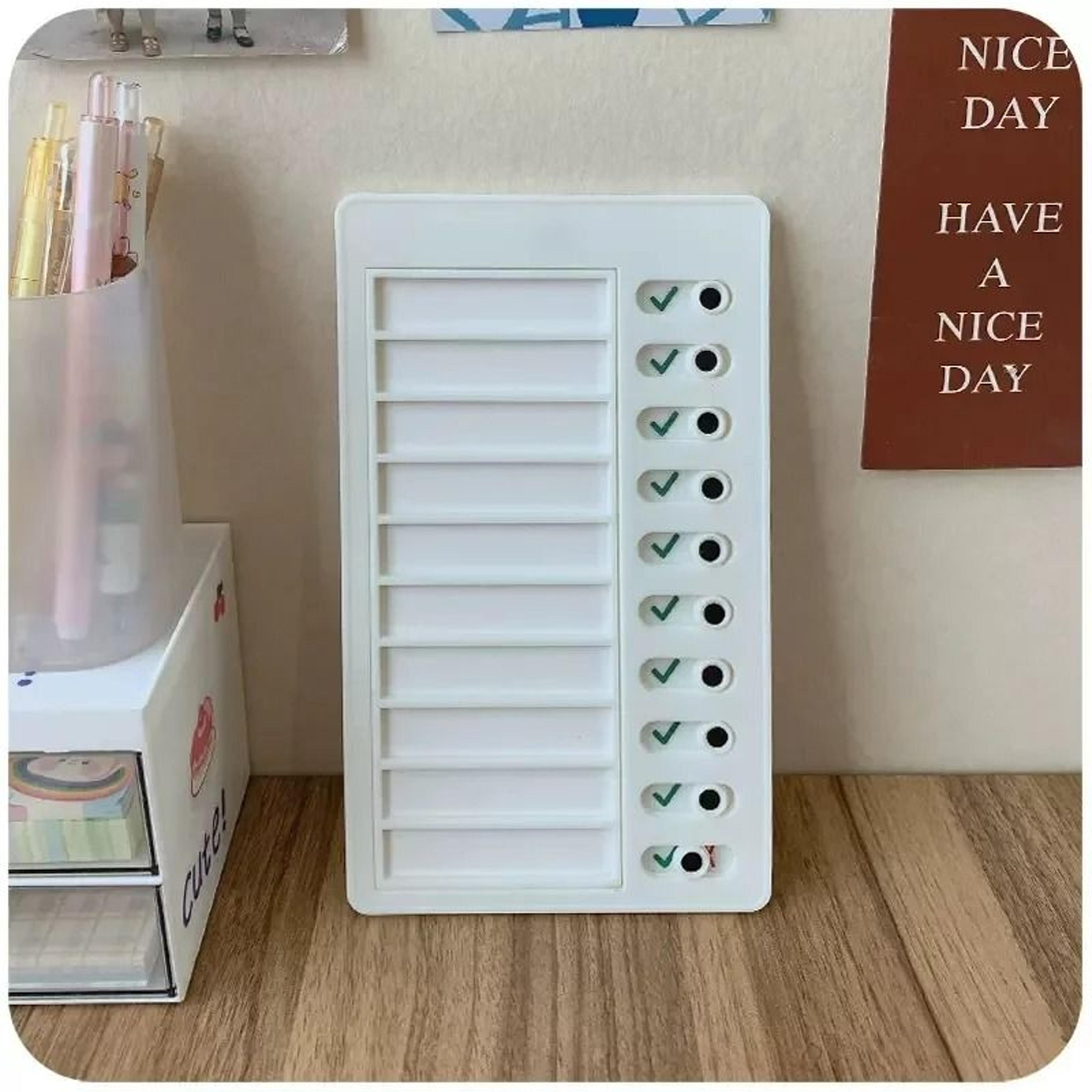 Reusable Kids Chore Chart Daily Planner Responsibility Checklist Board 13