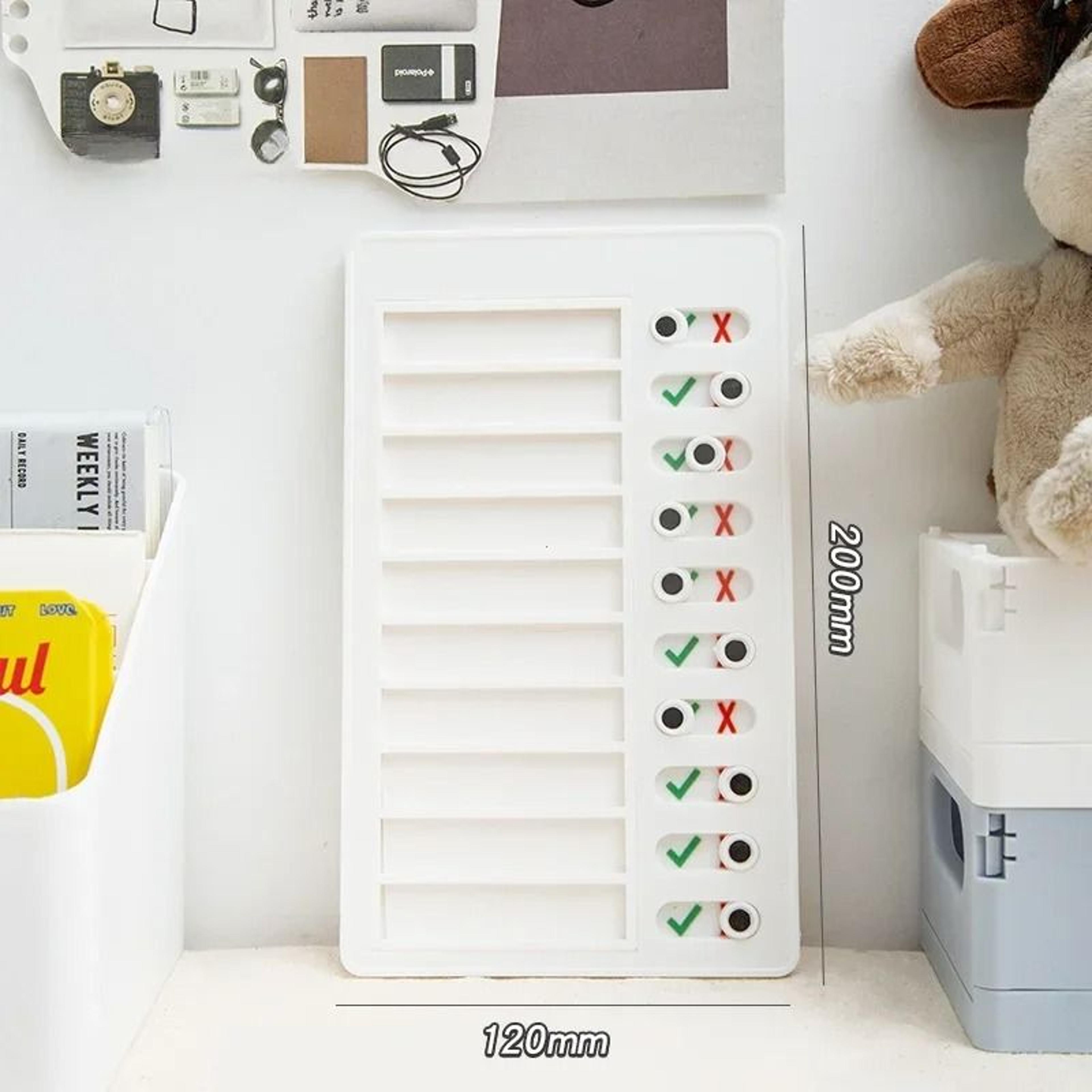 Reusable Kids Chore Chart Daily Planner Responsibility Checklist Board 4