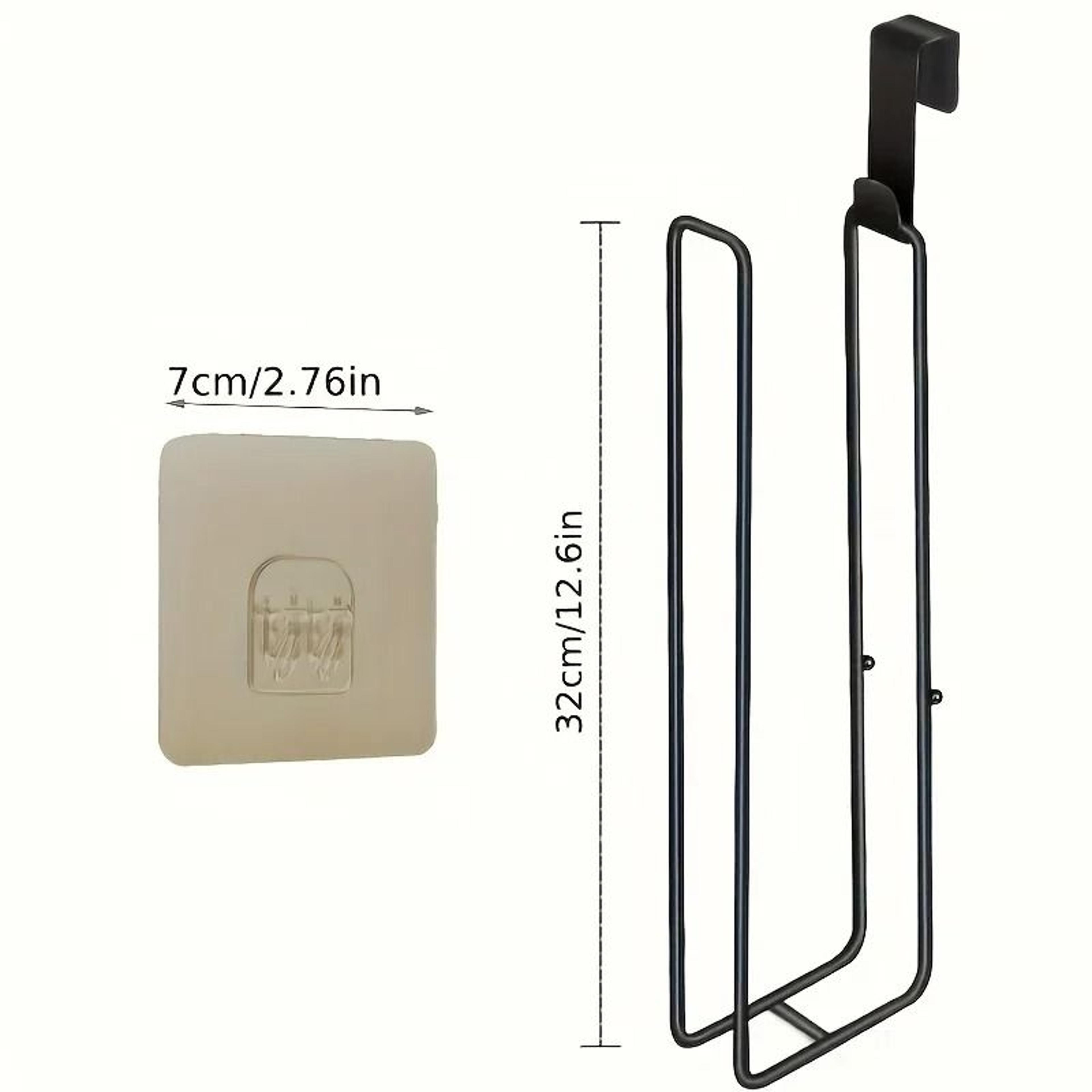 self adhesive black bathroom toilet paper holder with towel bar no drill wall mount