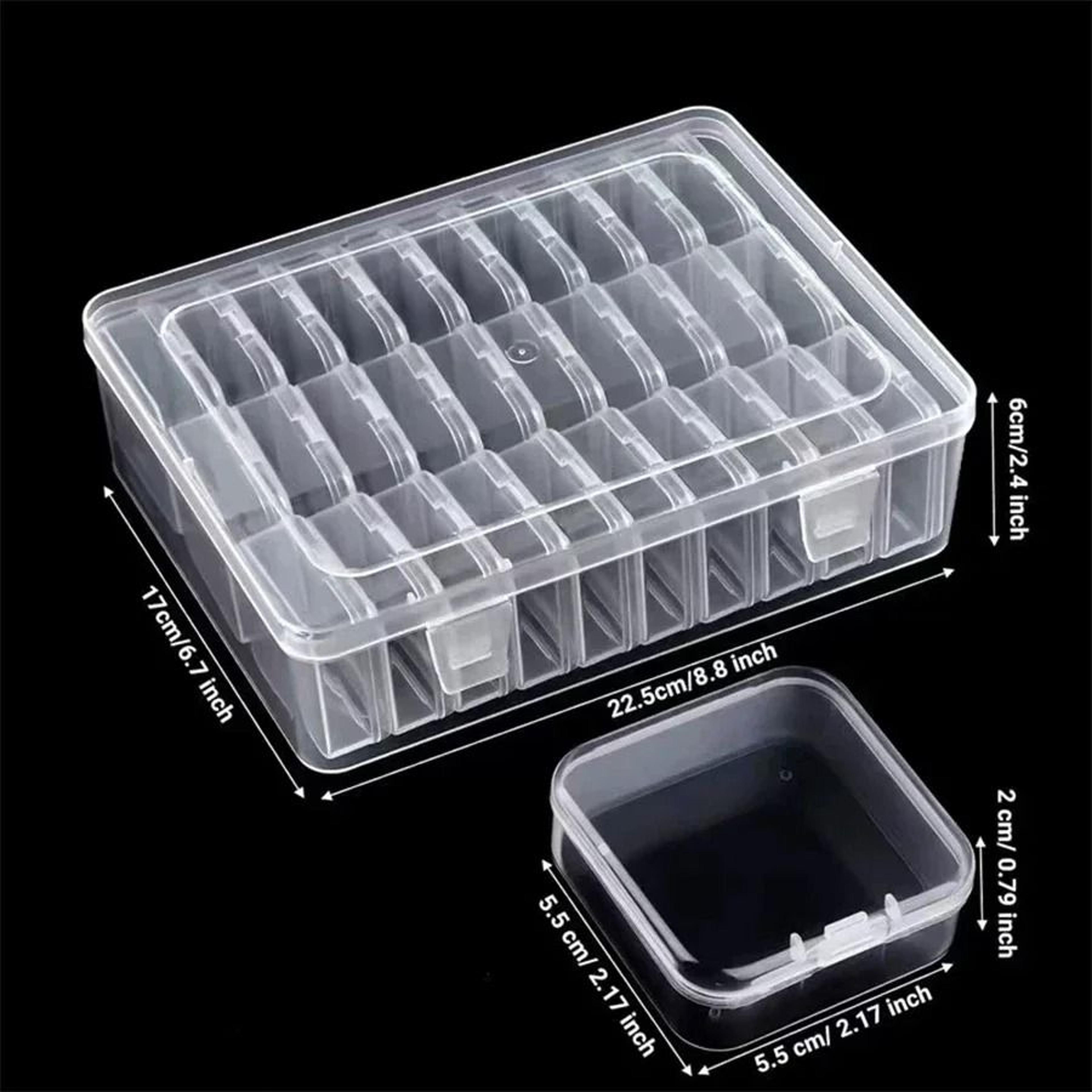 mini bead organizer container plastic storage box for jewelry making and crafts