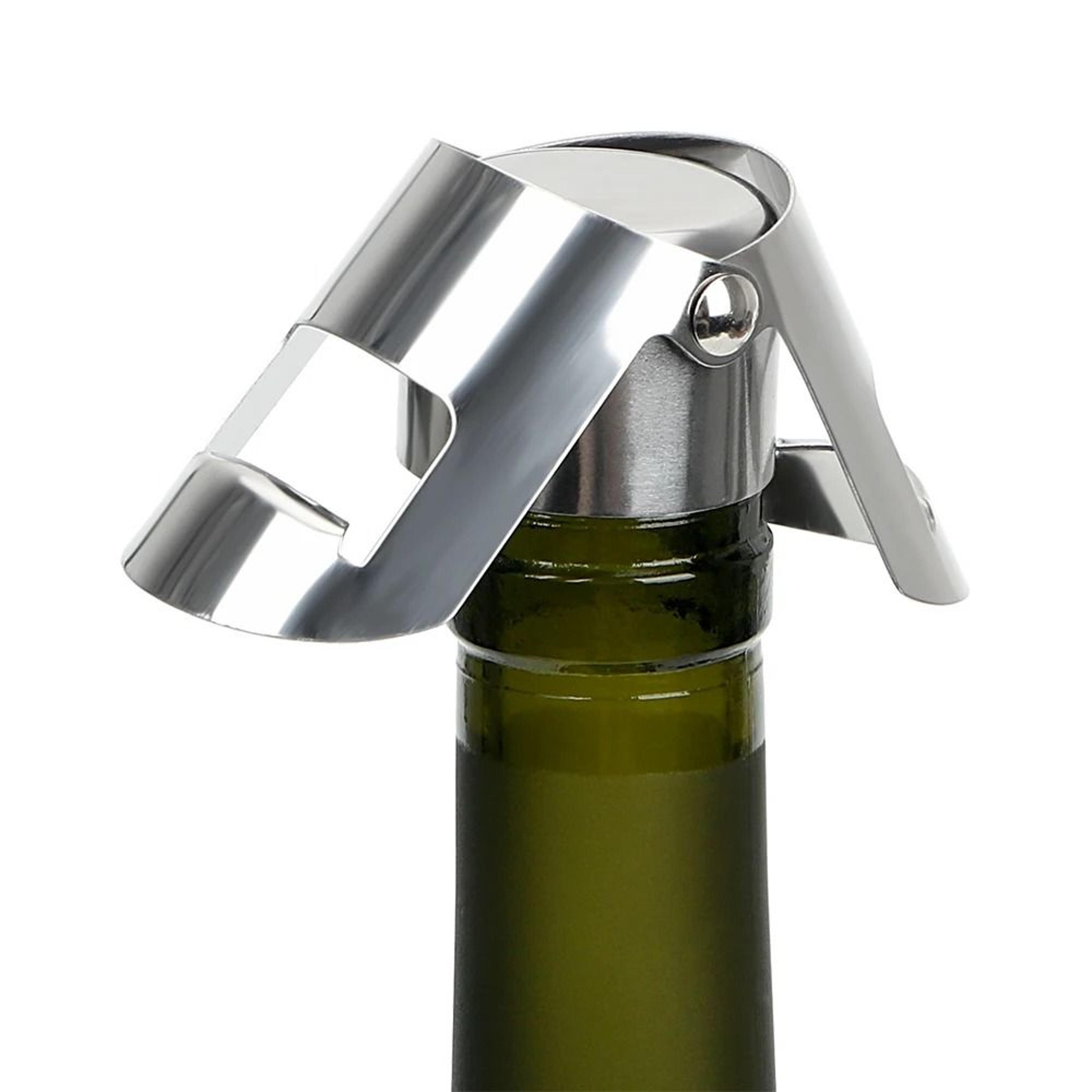 stainless steel wine bottle stopper reusable sealing cork for champagne and beer