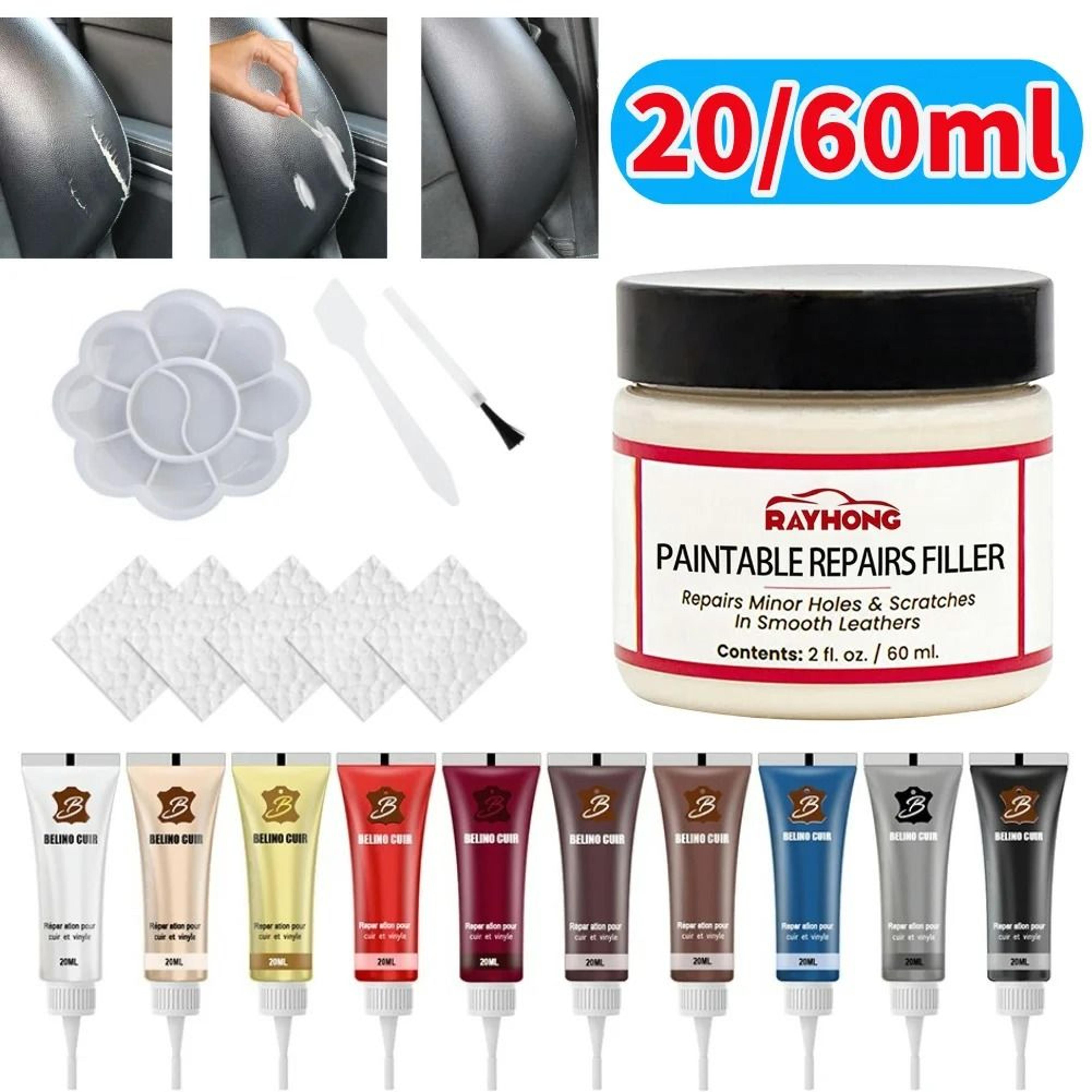 leather repair filling paste leather restoration cream for car seats and furniture