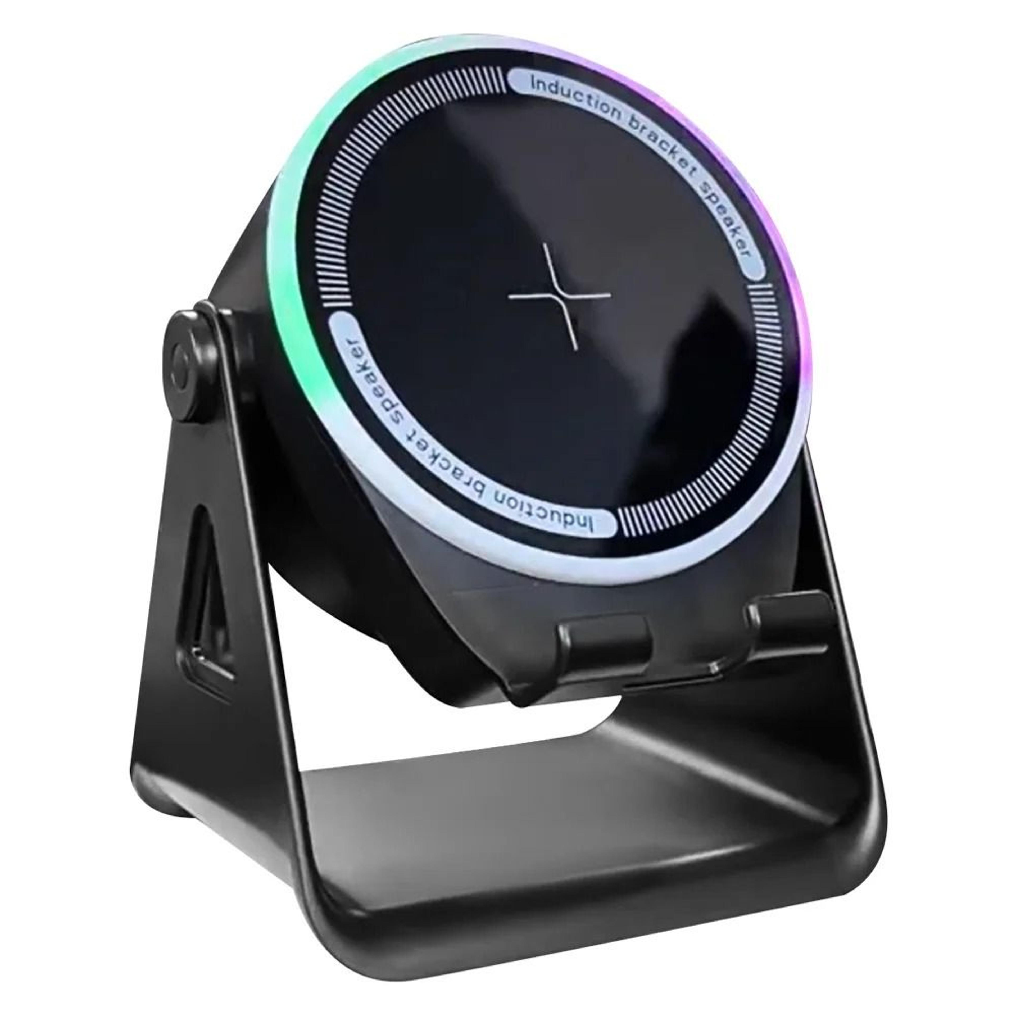 wireless induction bluetooth speaker with phone stand stereo sound
