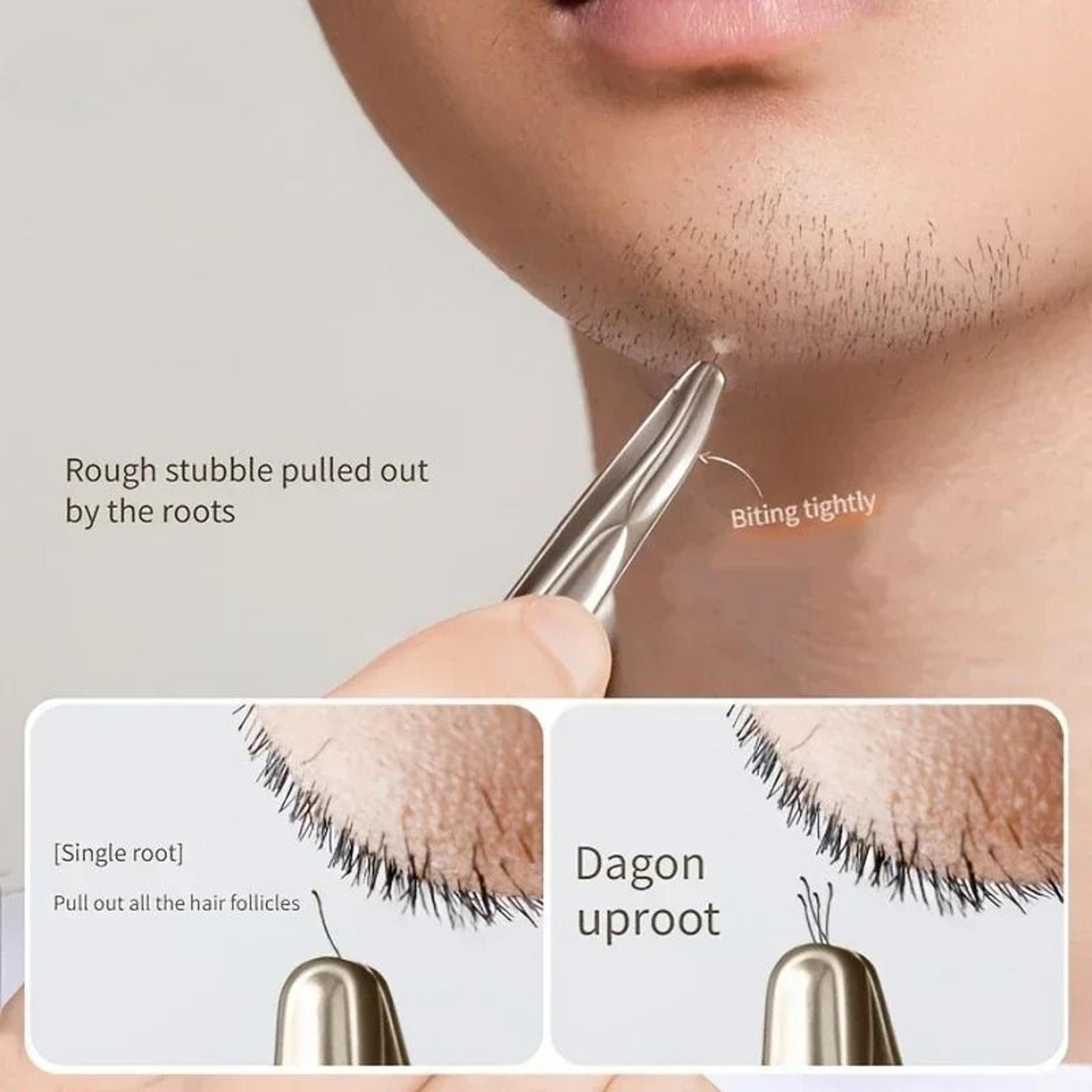 Professional Stainless Steel Precision Tweezers For Eyebrow And Facial Hair Grooming 2