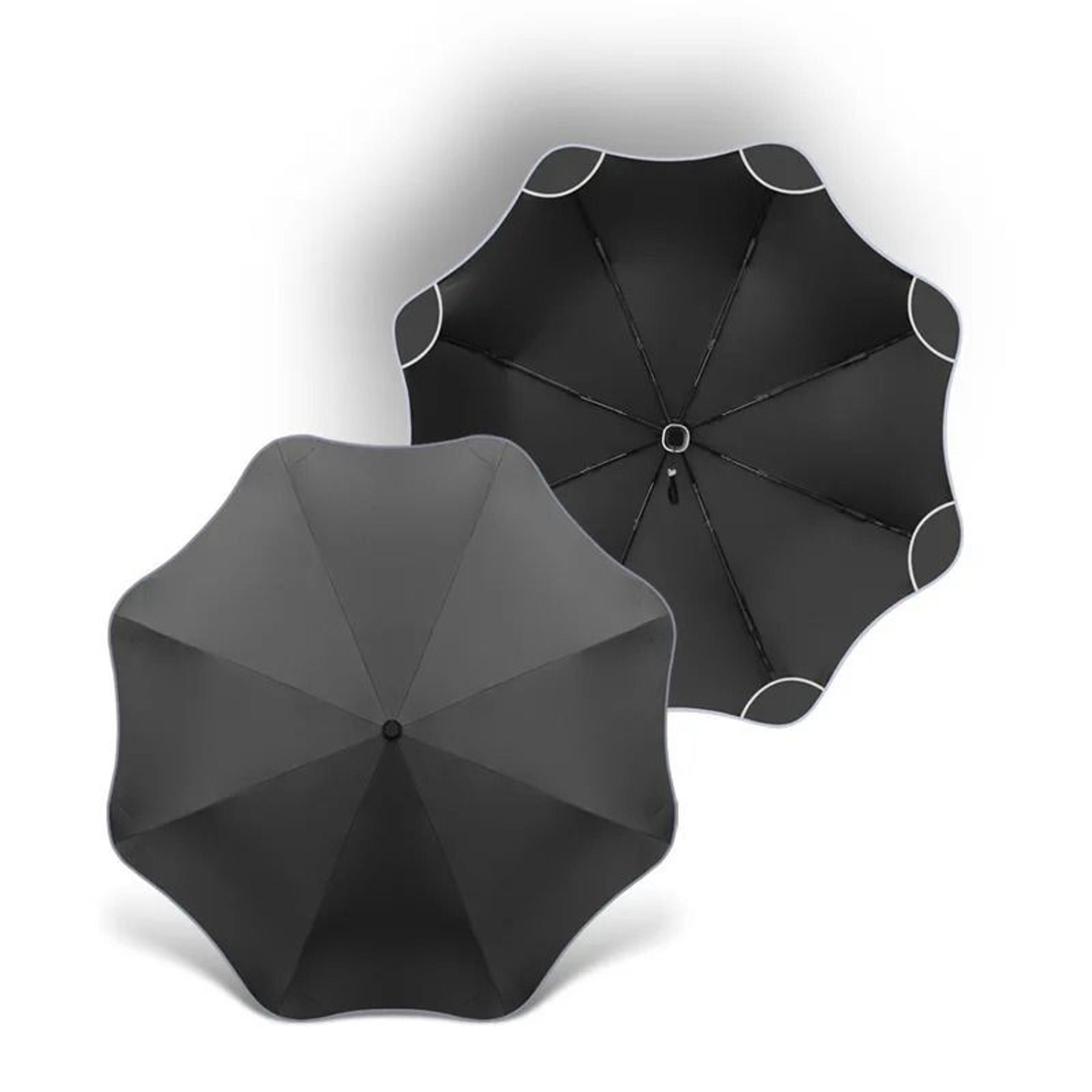 Fully Automatic Compact Umbrella With Reflective Edges And Rounded Corners 8