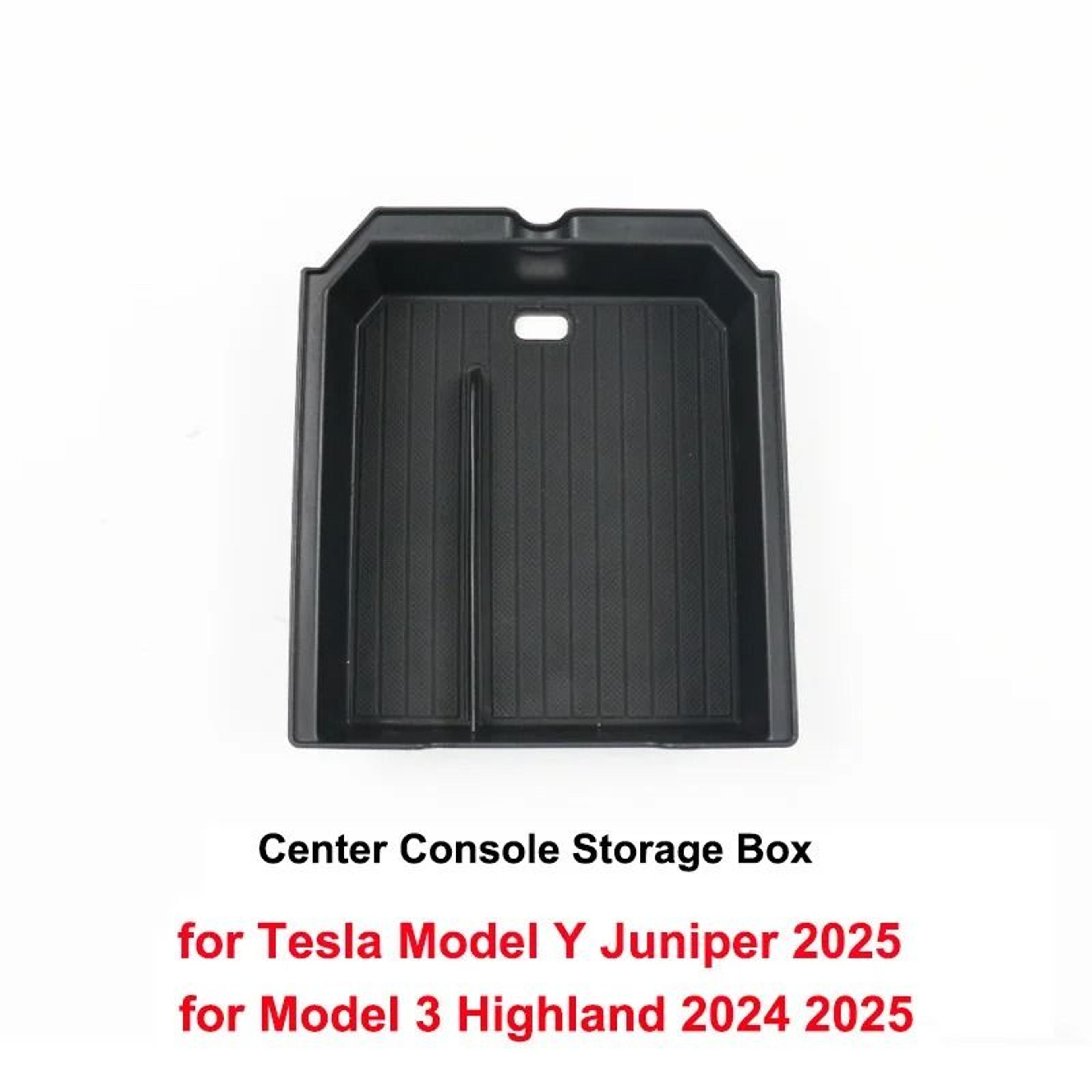 Tesla Model Y 2025 Juniper Console  Armrest Storage Organizer Box  Custom Fit Interior Storage Solu