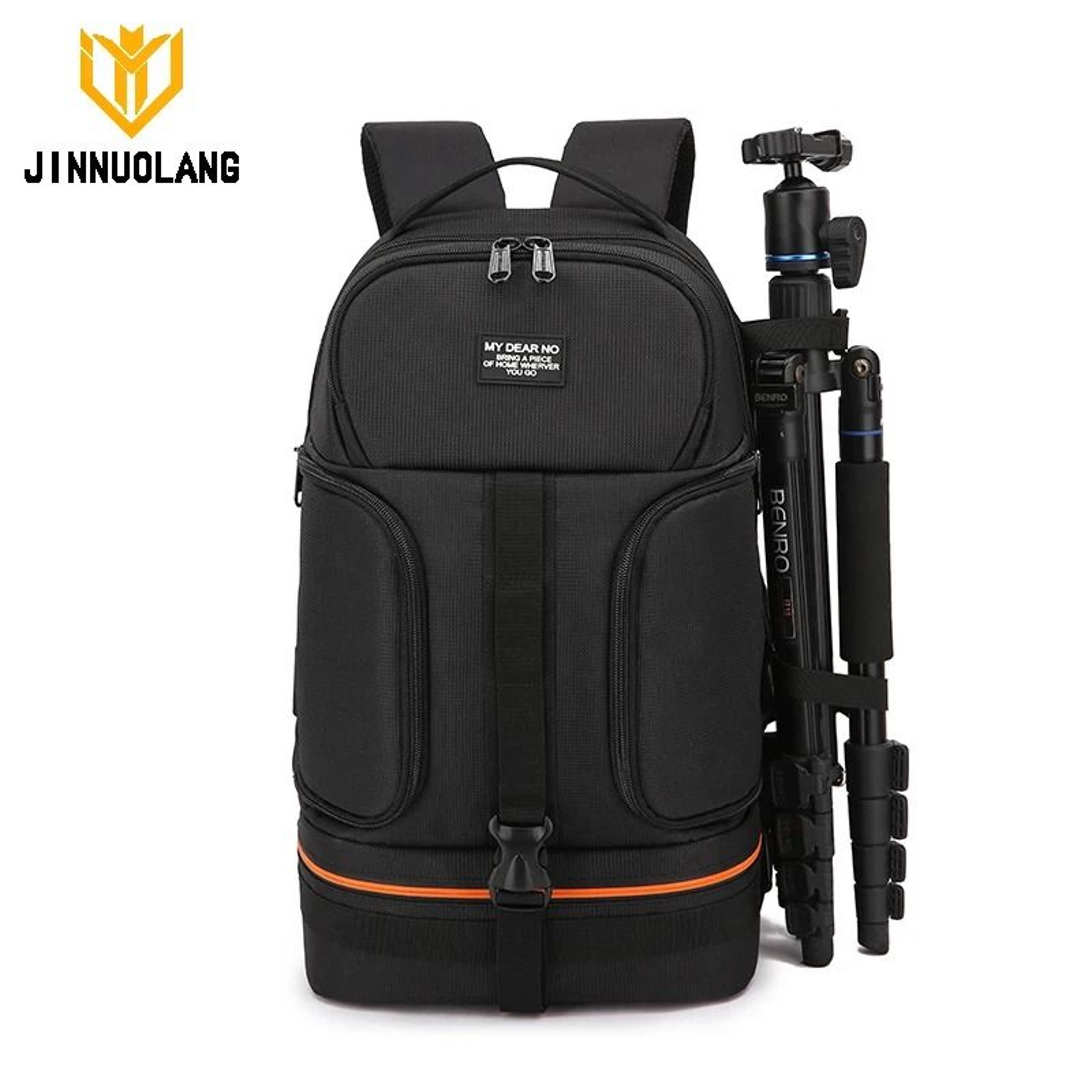 large capacity waterproof dslr camera backpack with 15.6 inch laptop compartment