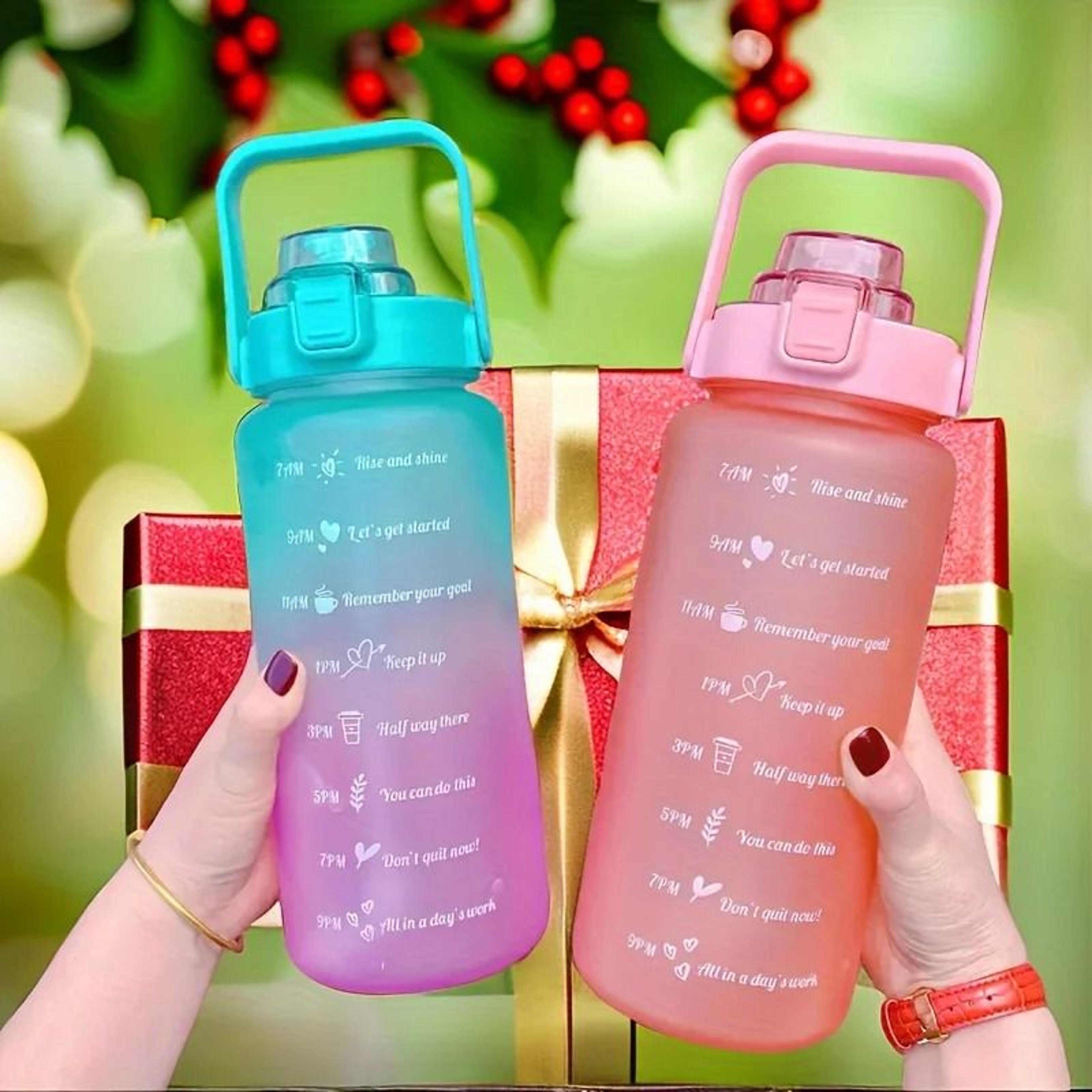 2 Liter Motivational Water Bottle Leakproof Sports Hydration Bottle 8