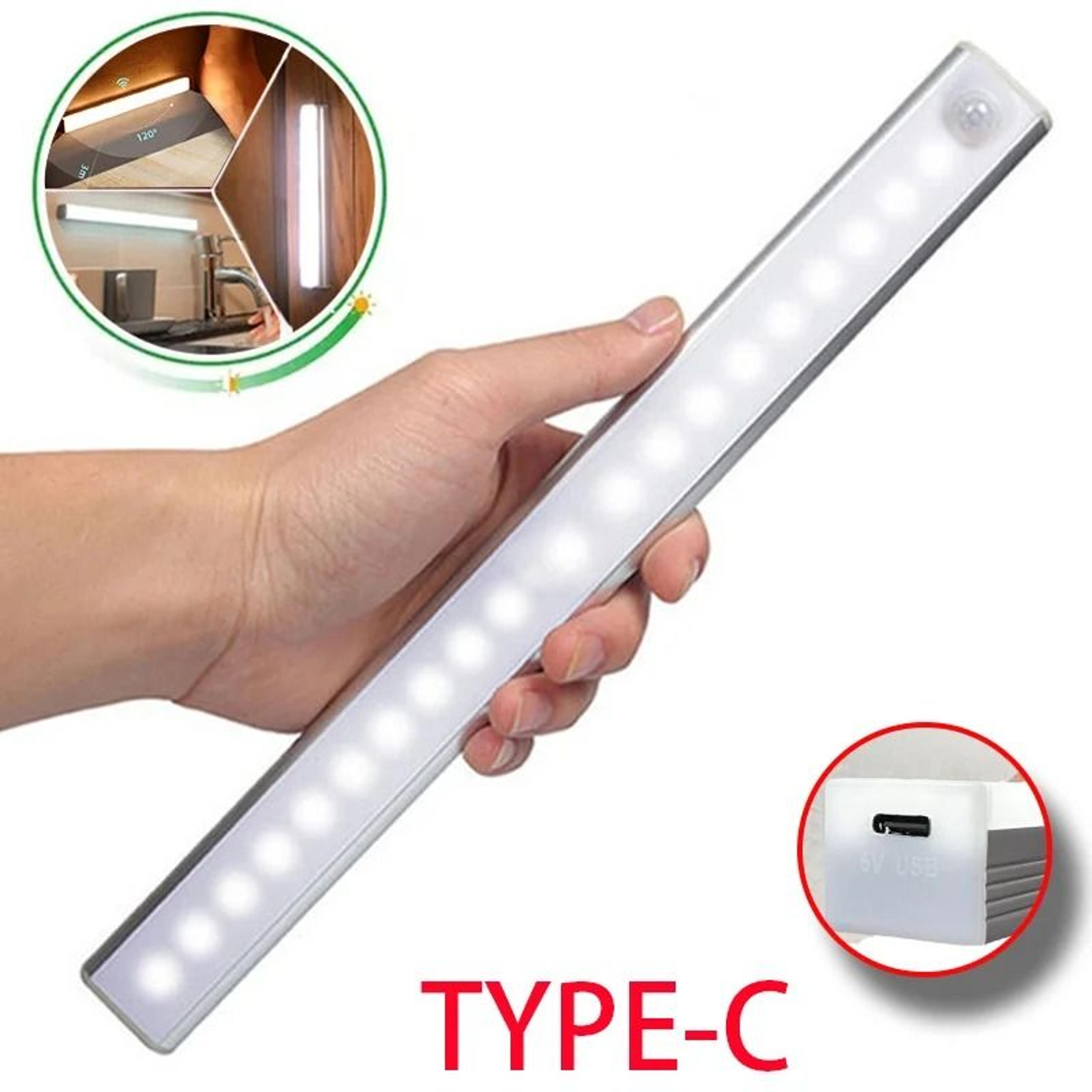 wireless motion sensor led night light usb rechargeable cabinet lamp