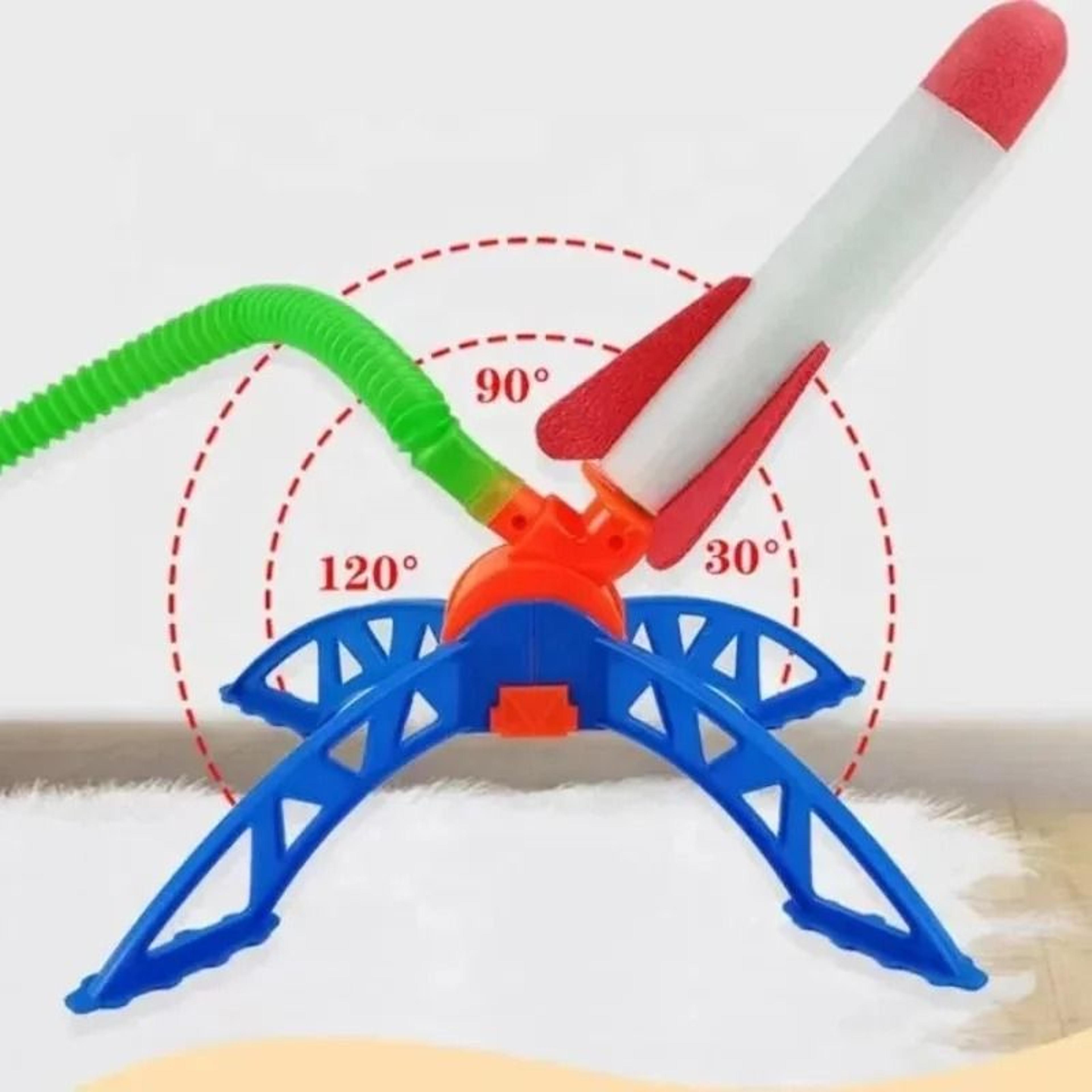 Kids Air Powered Rocket Launcher Outdoor Foot Pump STEM Toy 8