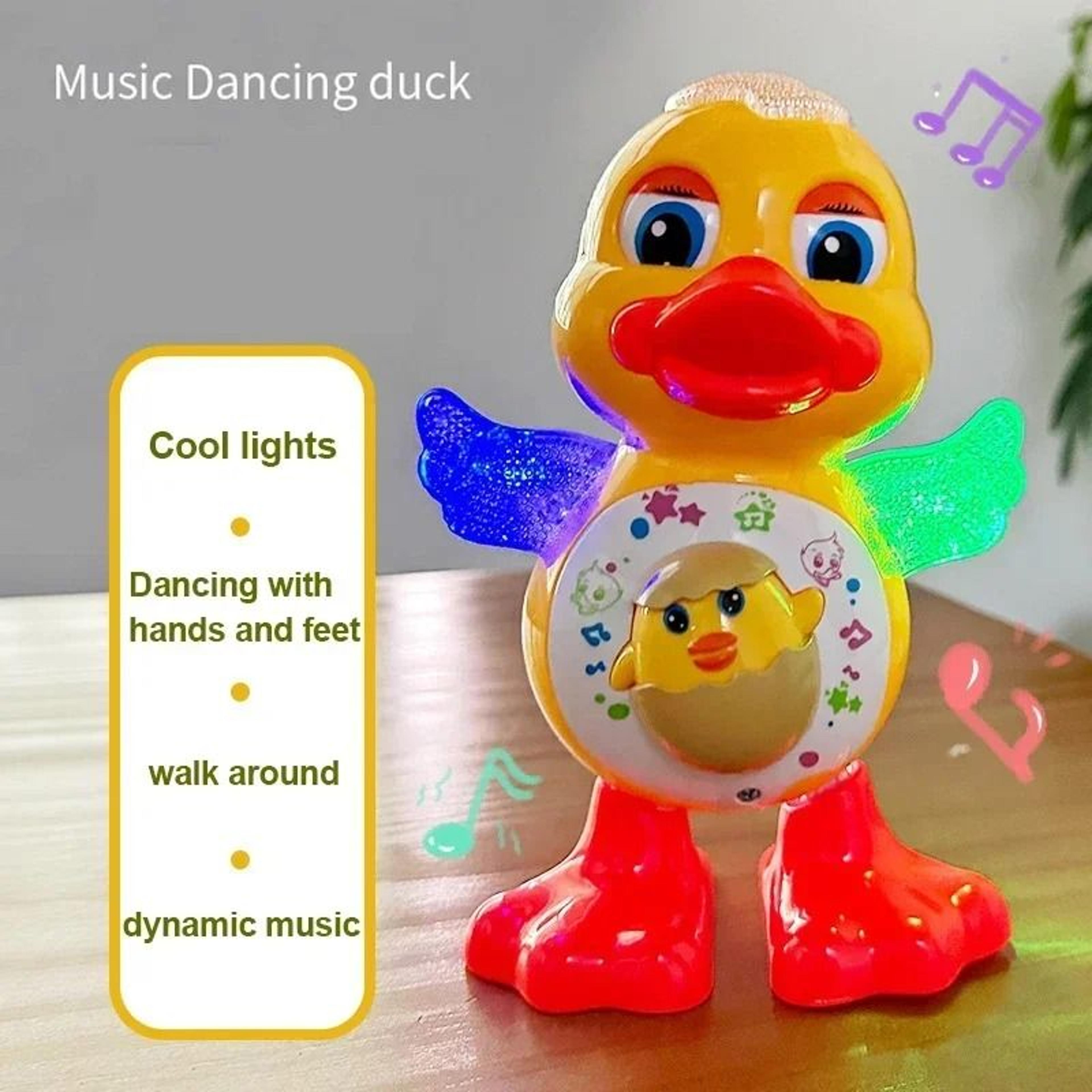 Electric Dancing Duck Toy Musical Light Up Educational Animal 1