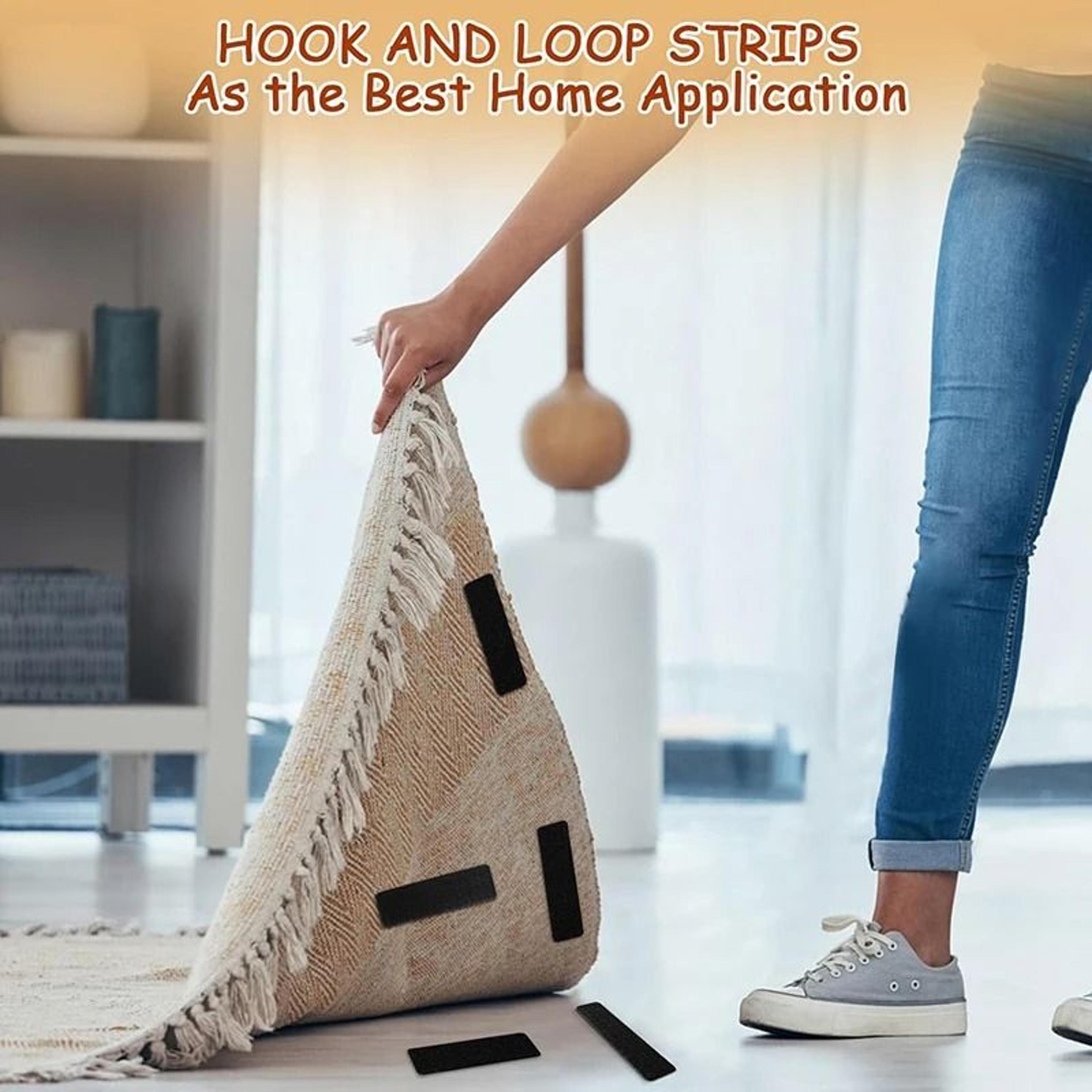 Self Adhesive Hook And Loop Fastener Tape Strong Nylon Mounting Pads 5