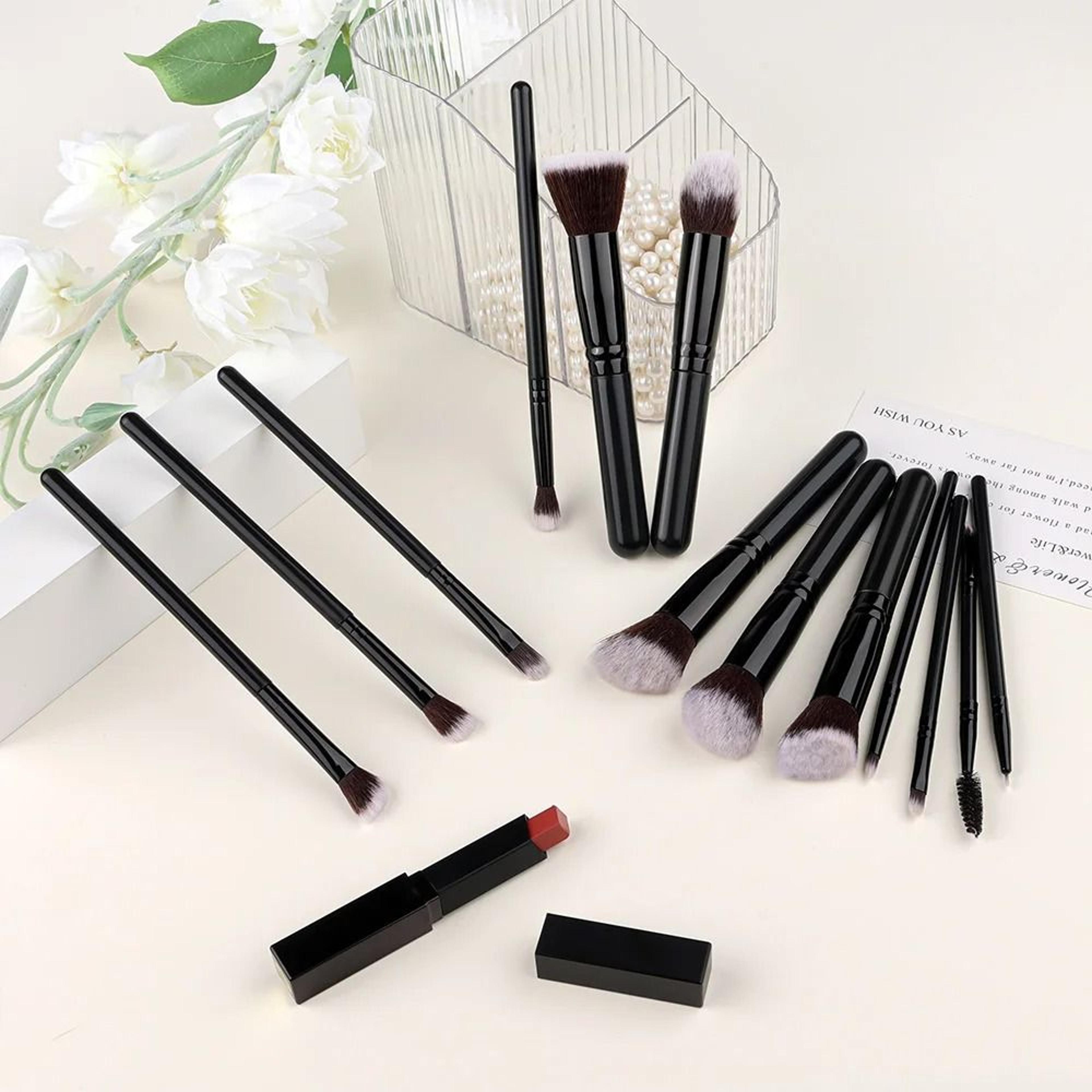 14 Piece Makeup Brush Set Soft Fluffy Foundation Blush Eyeshadow Brushes 11