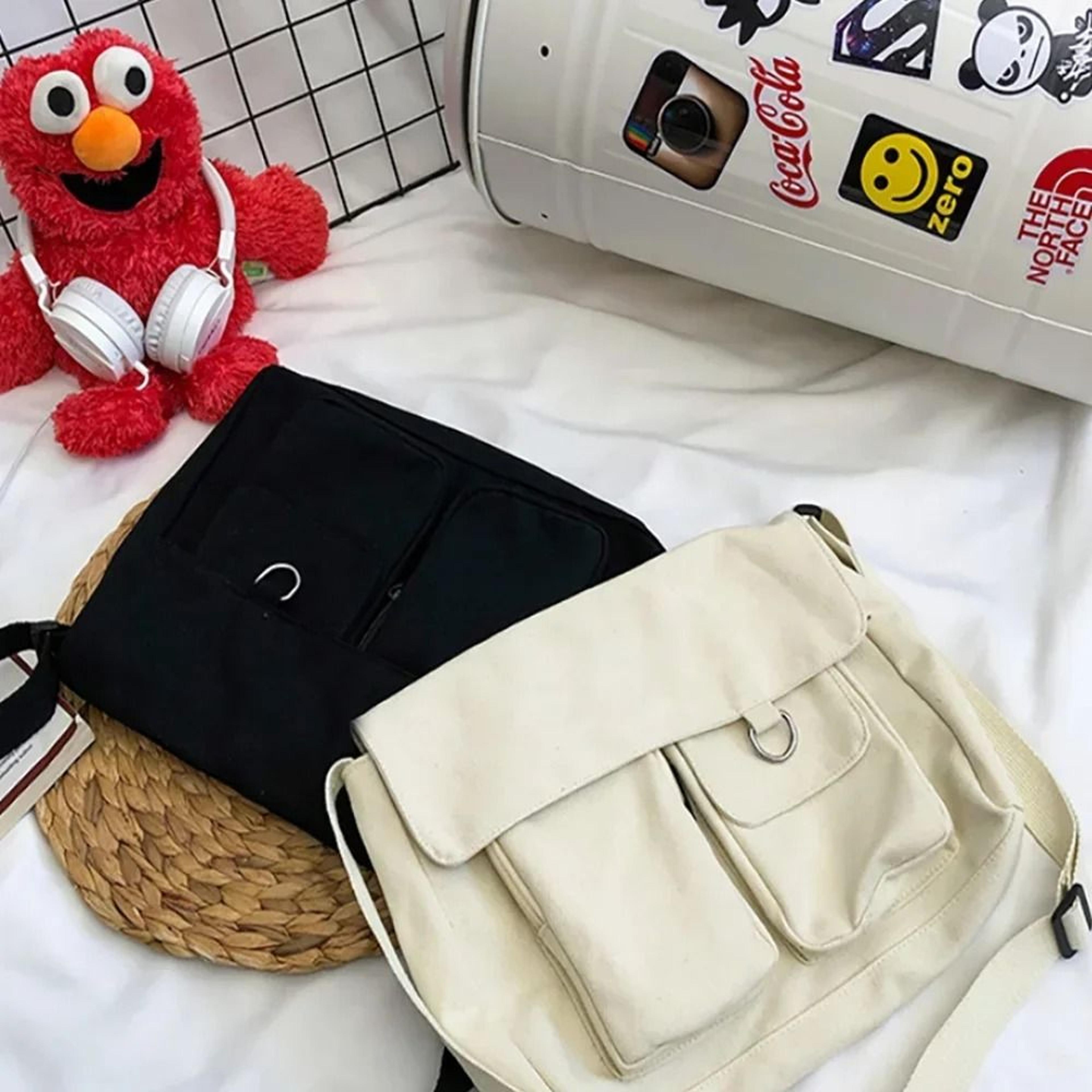 Canvas Crossbody Bag For Women Large Capacity Casual Shoulder Bag 9