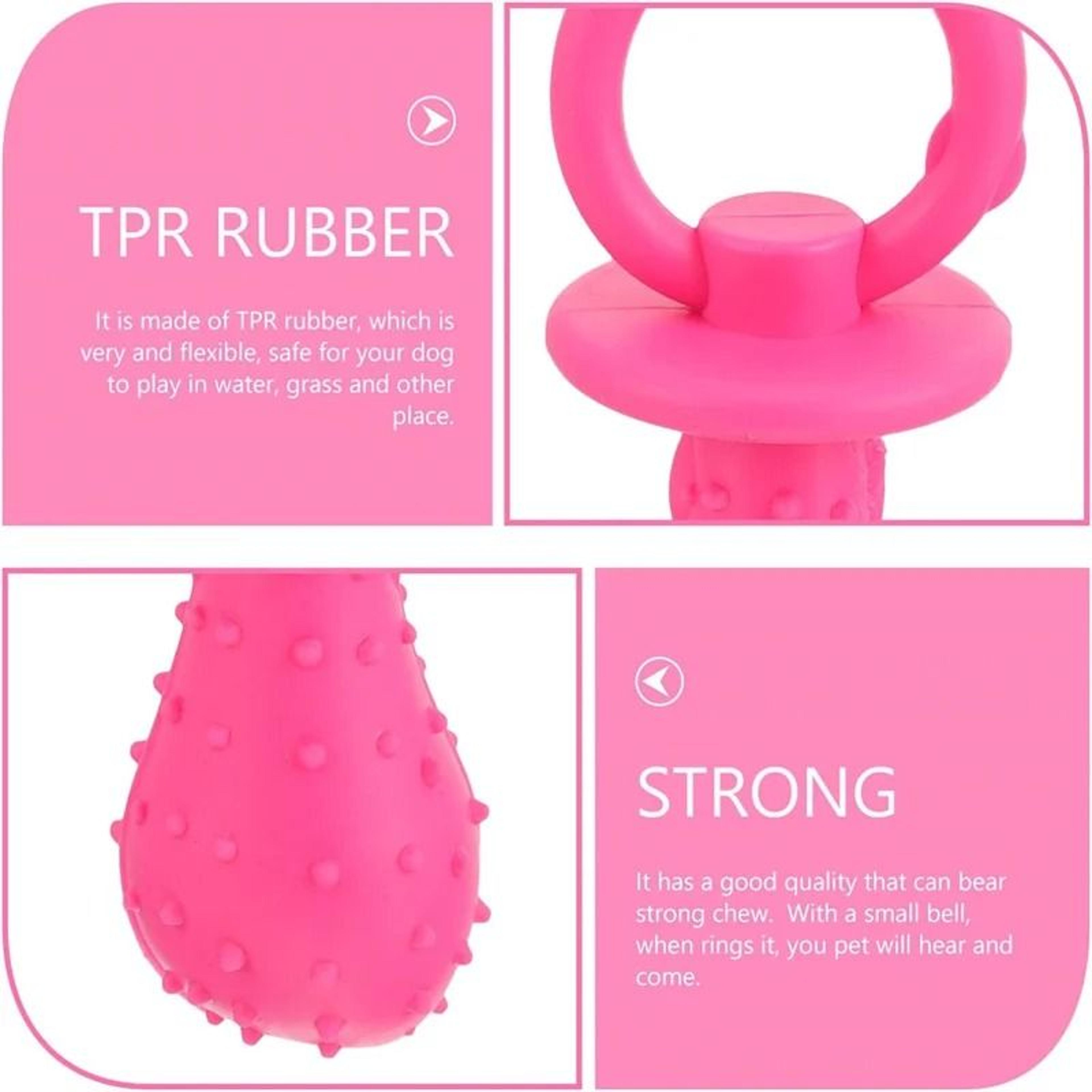 Rubber Dog Chew Toy Pacifier Teeth Cleaning Interactive Pet Toy 6