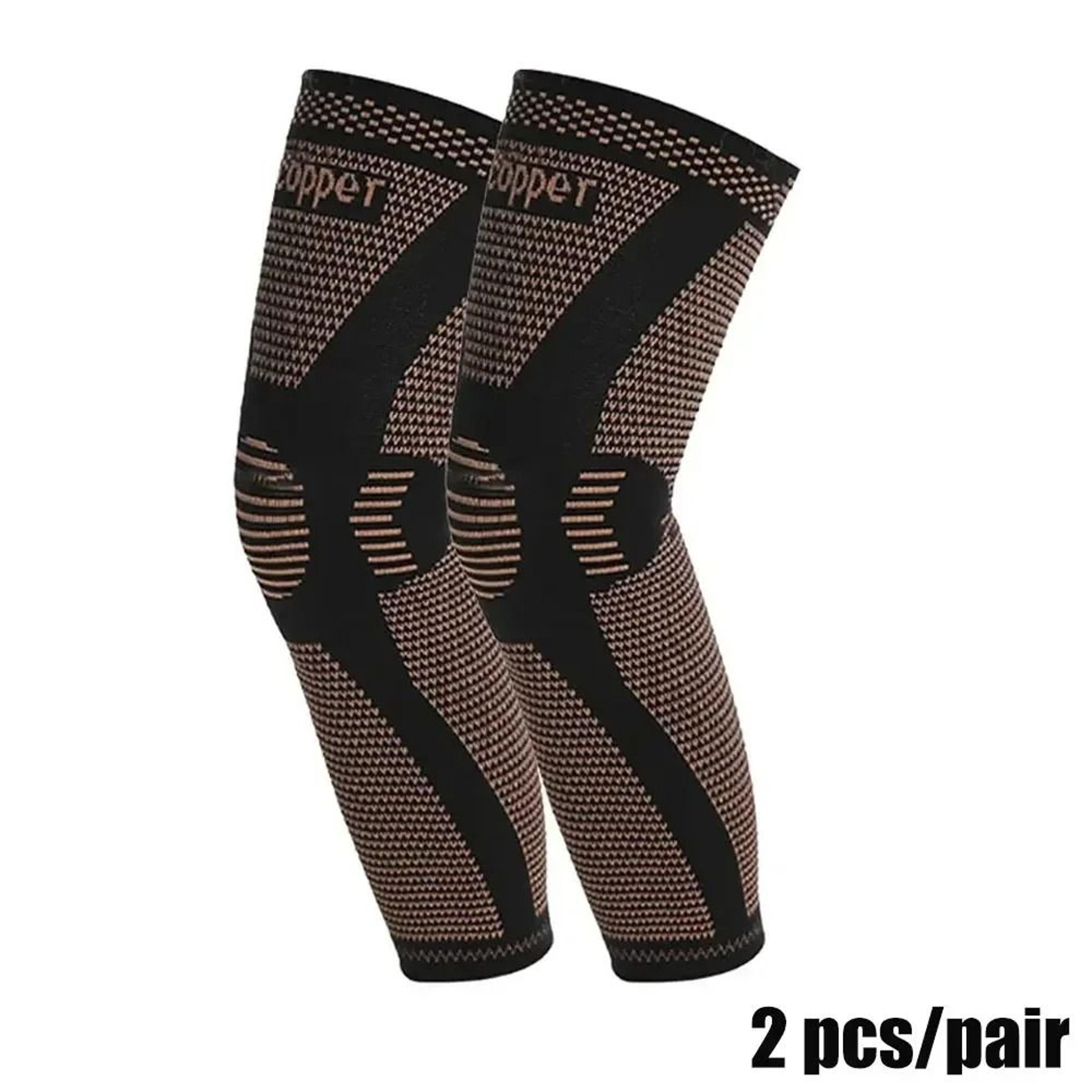 Copper Compression Leg Sleeve Full Length Knee Support For Sports And Recovery 2