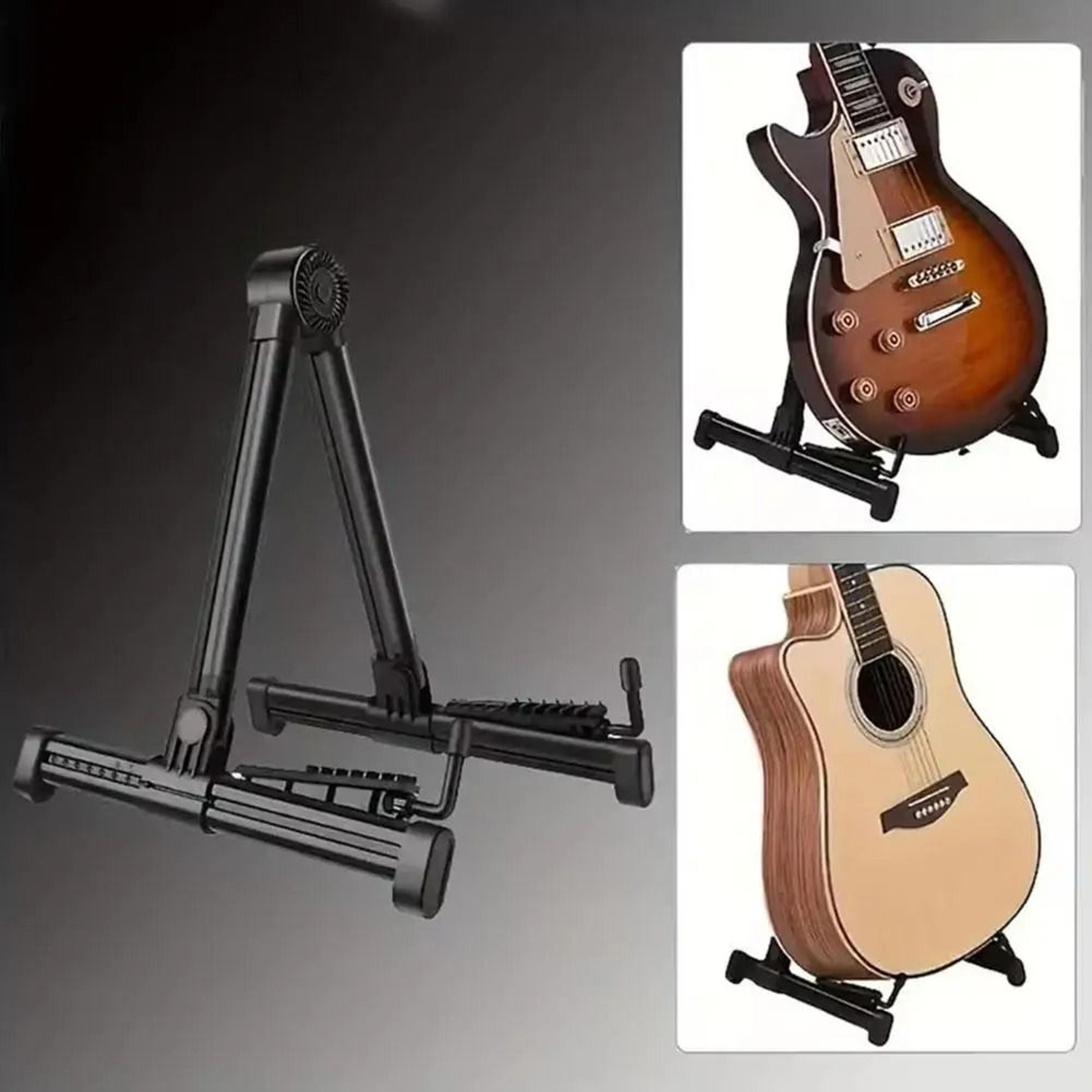 Foldable Guitar Floor Stand Electric And Acoustic Guitar Holder 6