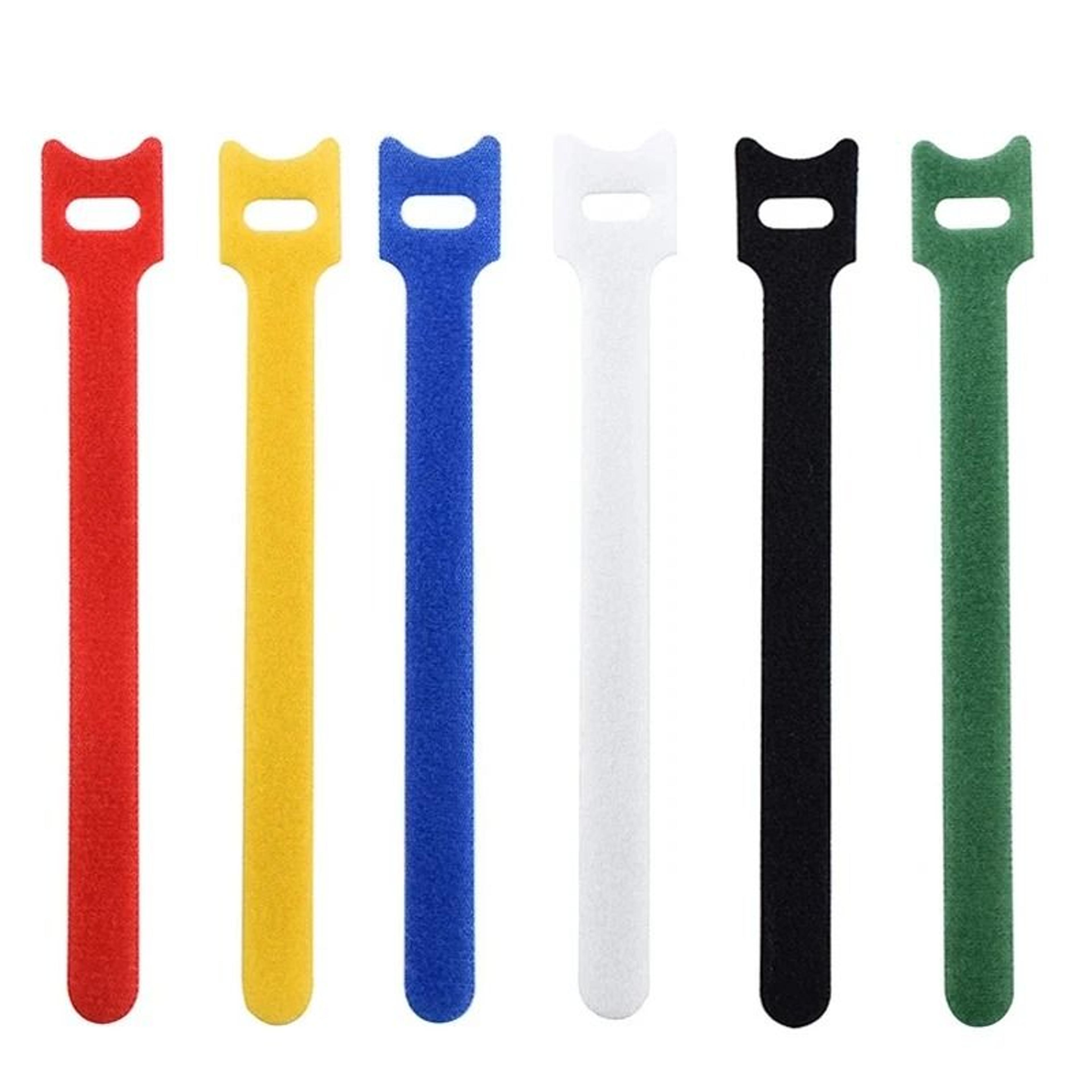 Reusable Cable Organizer Ties Adjustable Hook And Loop Wire Straps 7
