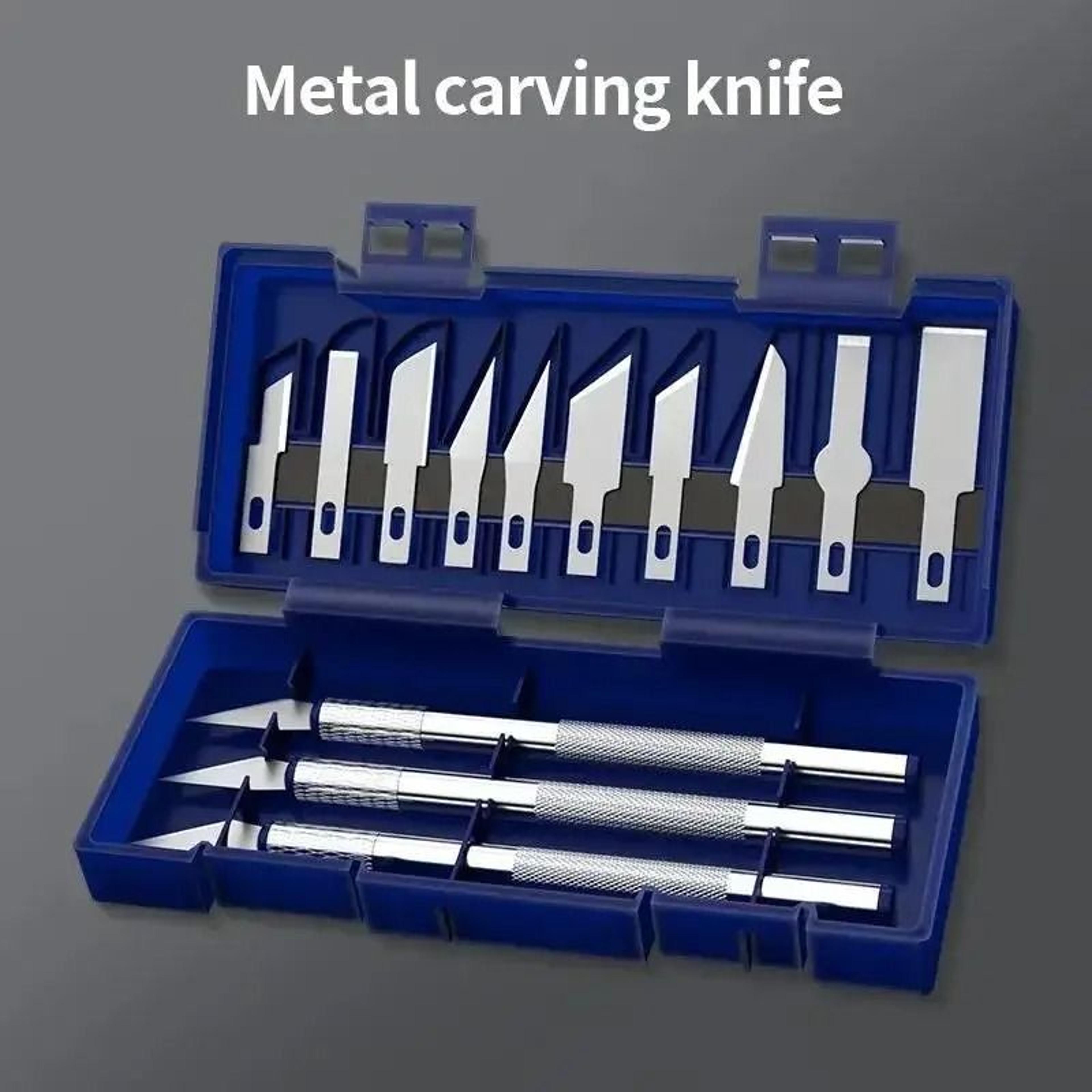 Precision Metal Craft Knife Set Non Slip Scalpel Tools For Arts And Engraving 2