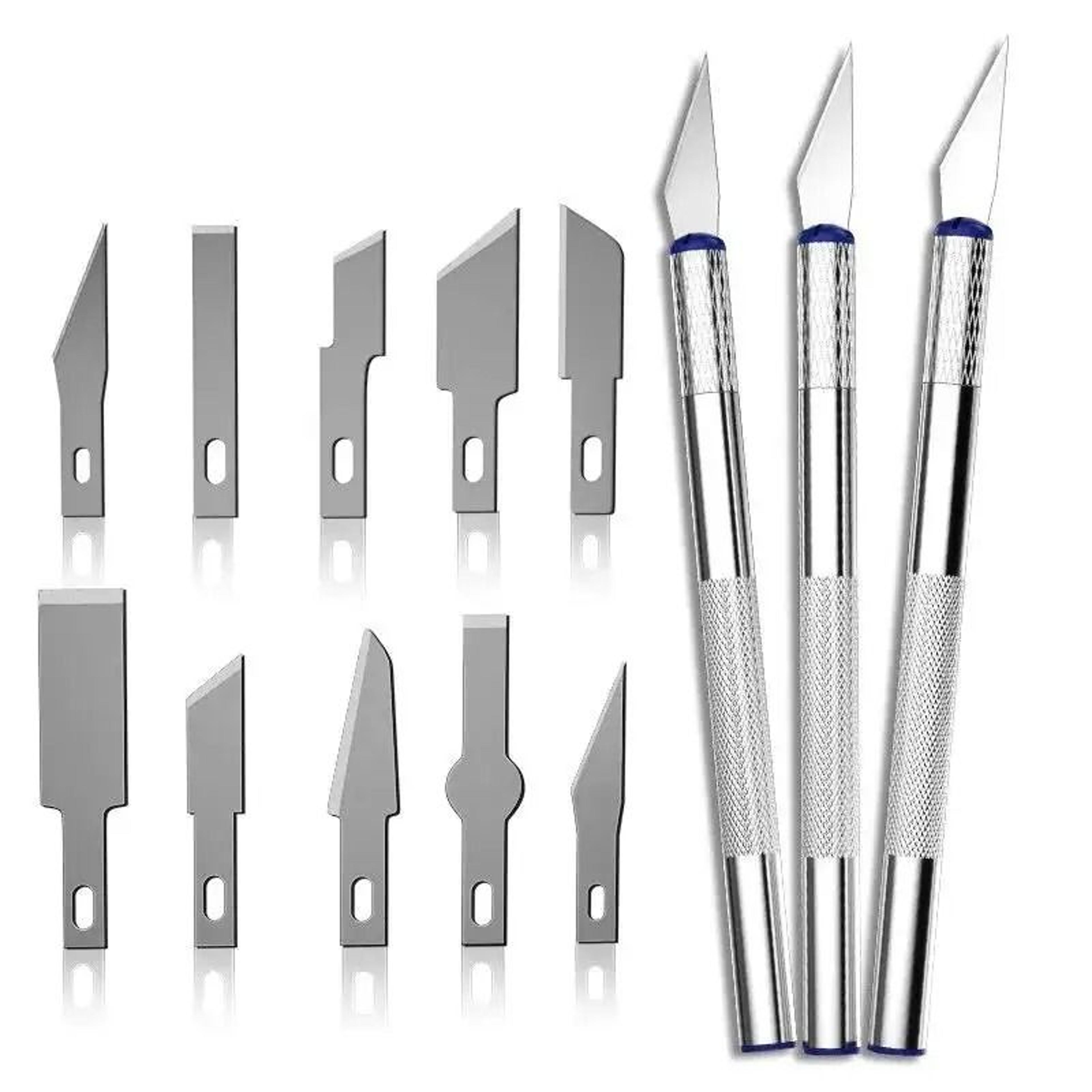 precision metal craft knife set non slip scalpel tools for arts and engraving