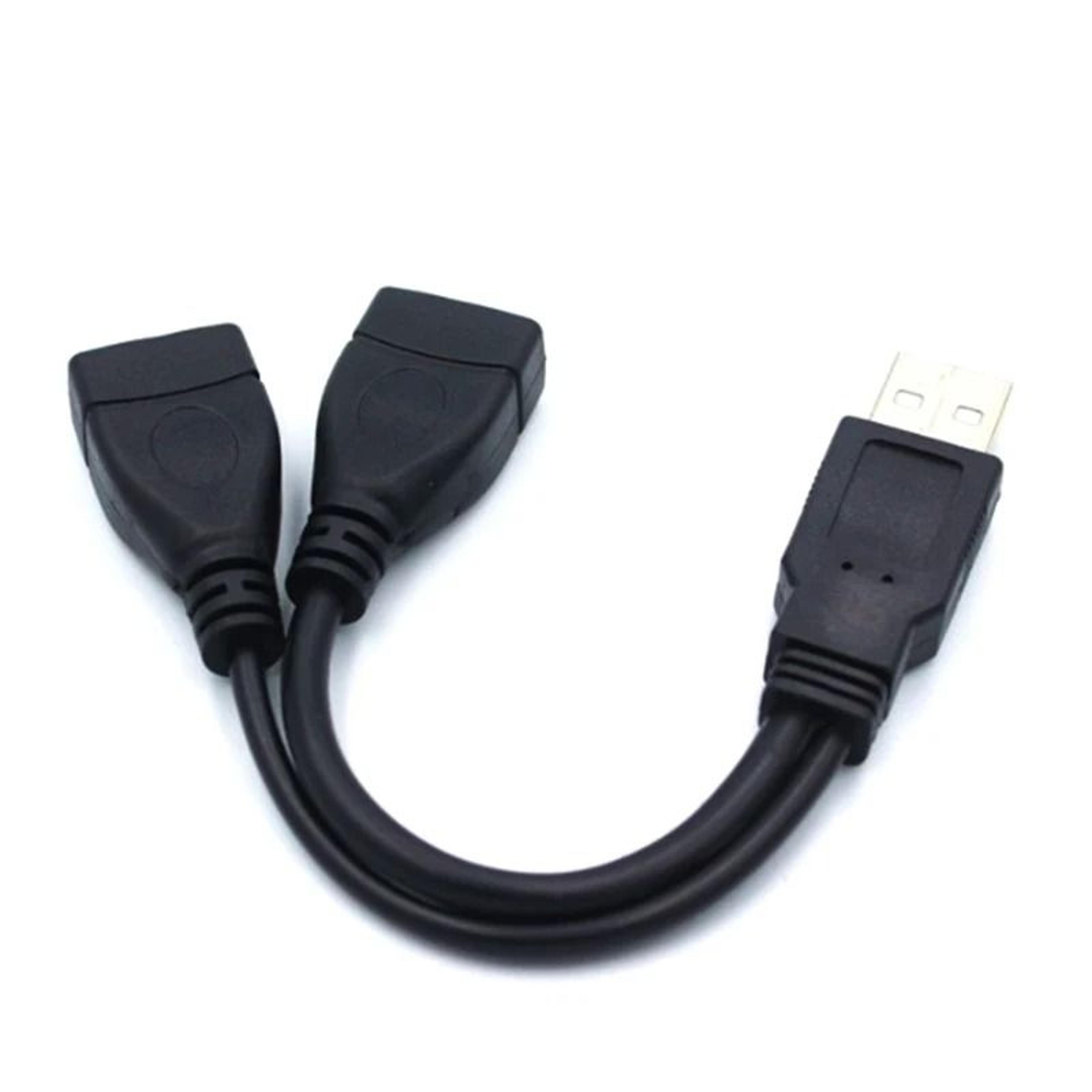 USB 20 USB Splitter Adapter 2 Port USB Hub Extension Cable For Laptop And PC 5