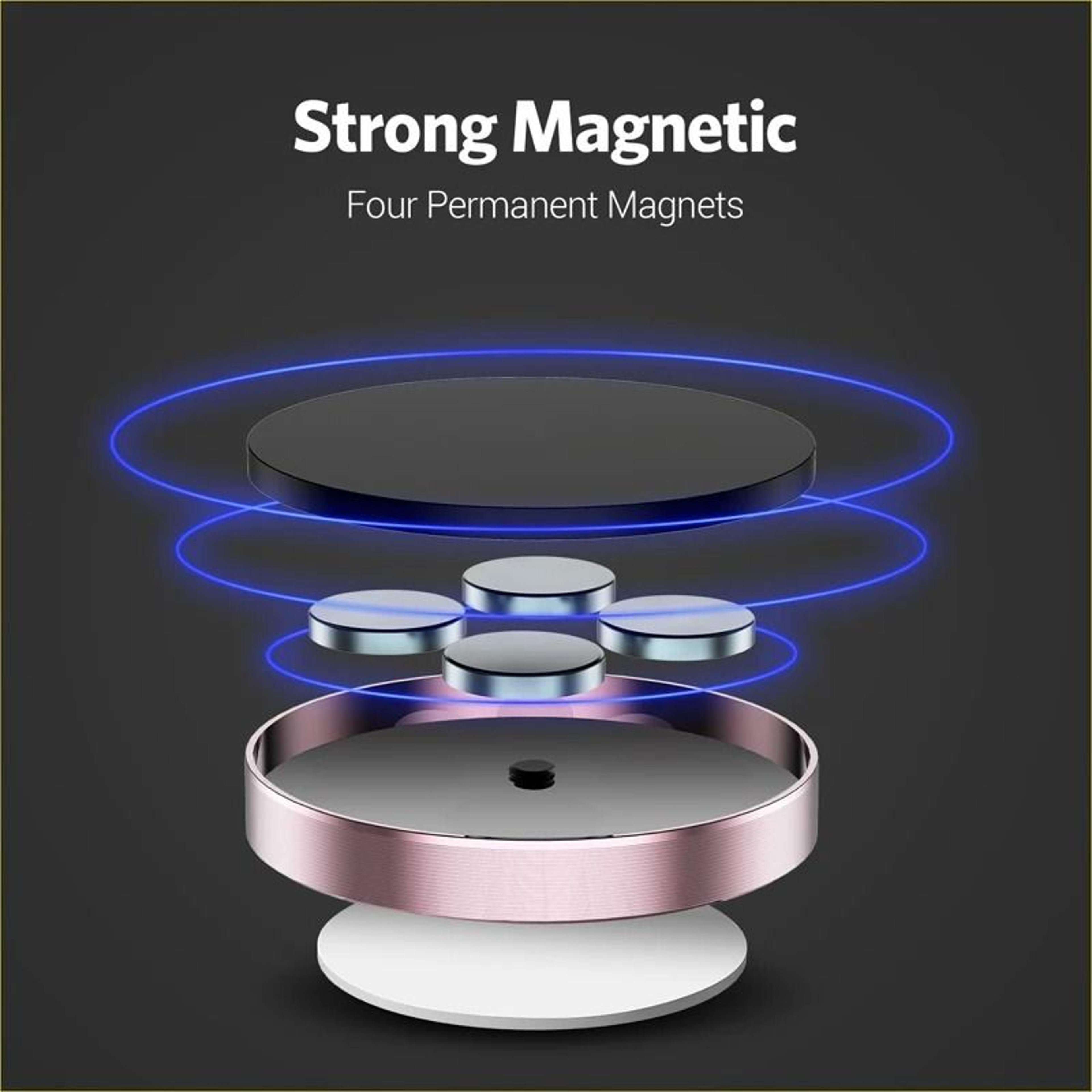 Magnetic Car Phone Holder Stand With Sticker Mount For Dashboard Wall And Nightstand 11