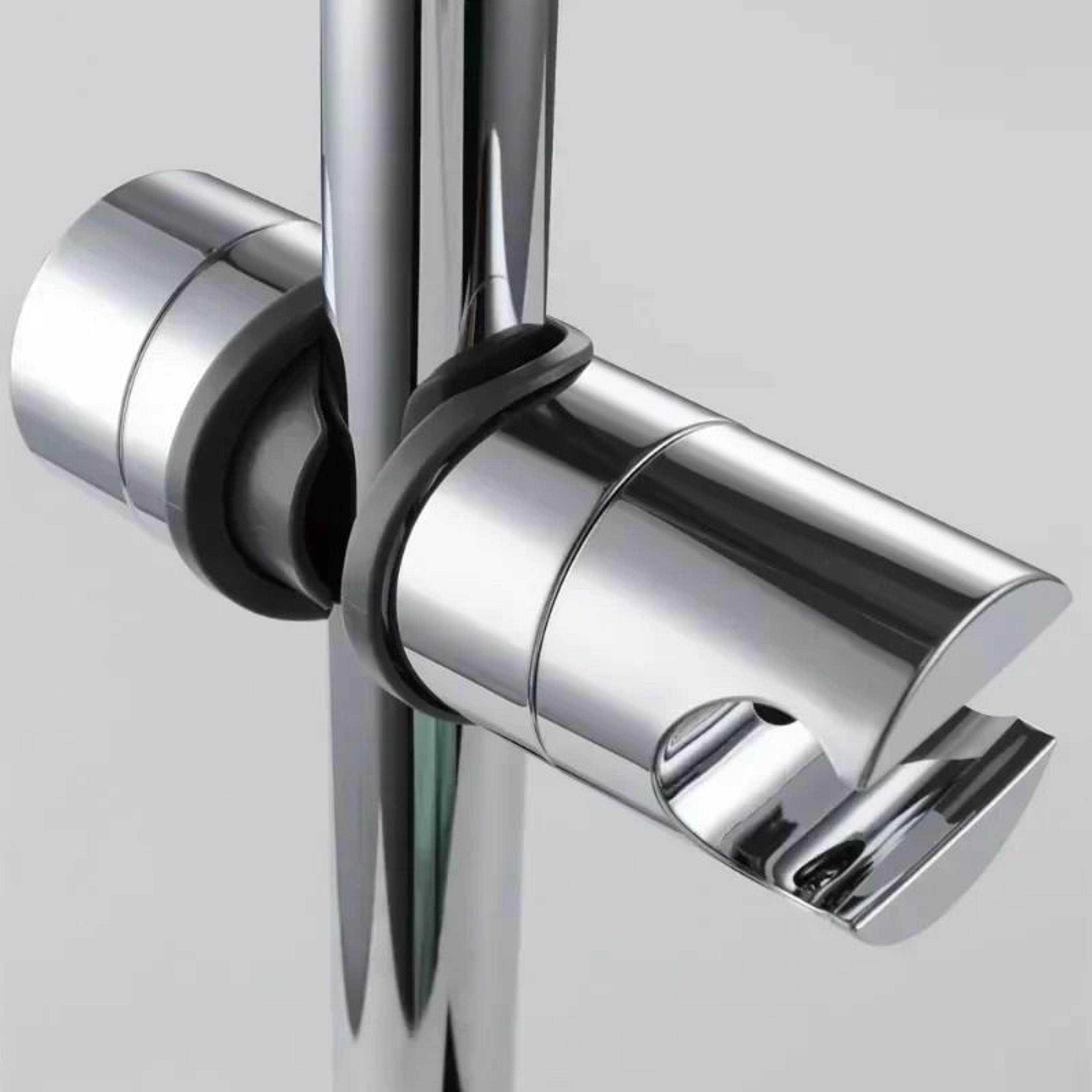 universal adjustable shower head holder for 18 to 25mm shower rail