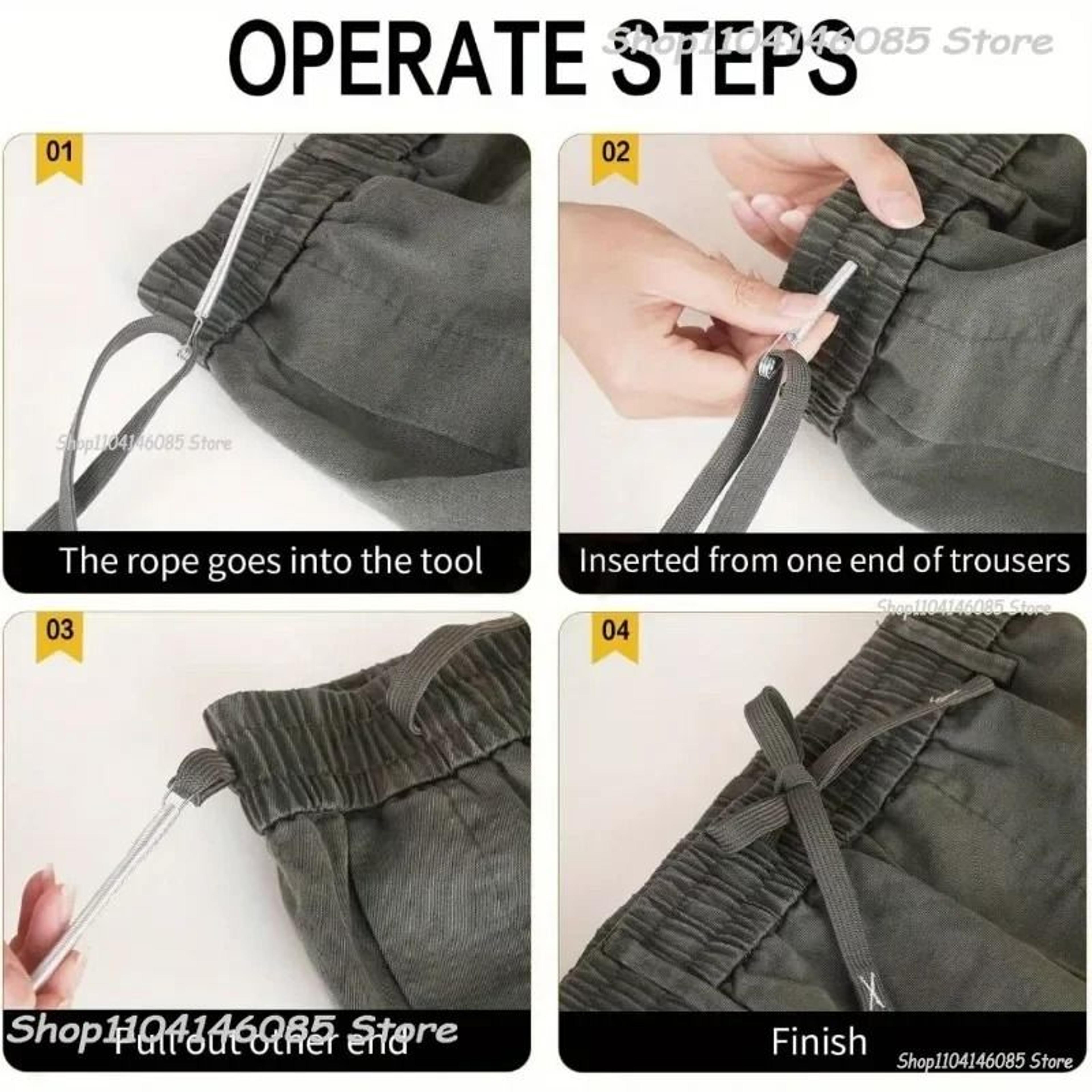 Bendable Drawstring Threader Clip Rope Threading Tool For Sewing And DIY Repairs 3