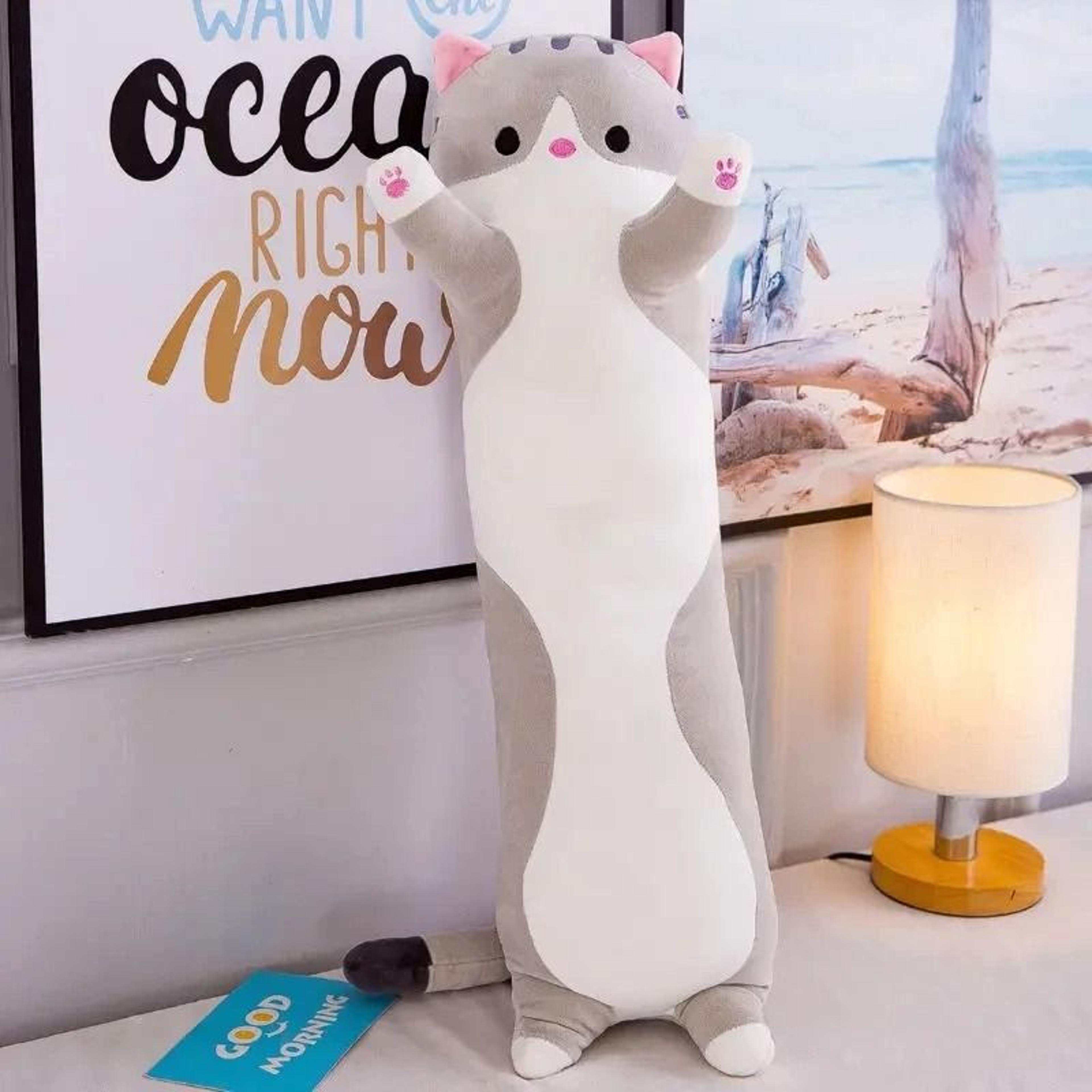 Cute Husky Body Pillow Long Plush Side Sleeper Pillow Soft Bed Decorative Gift 1