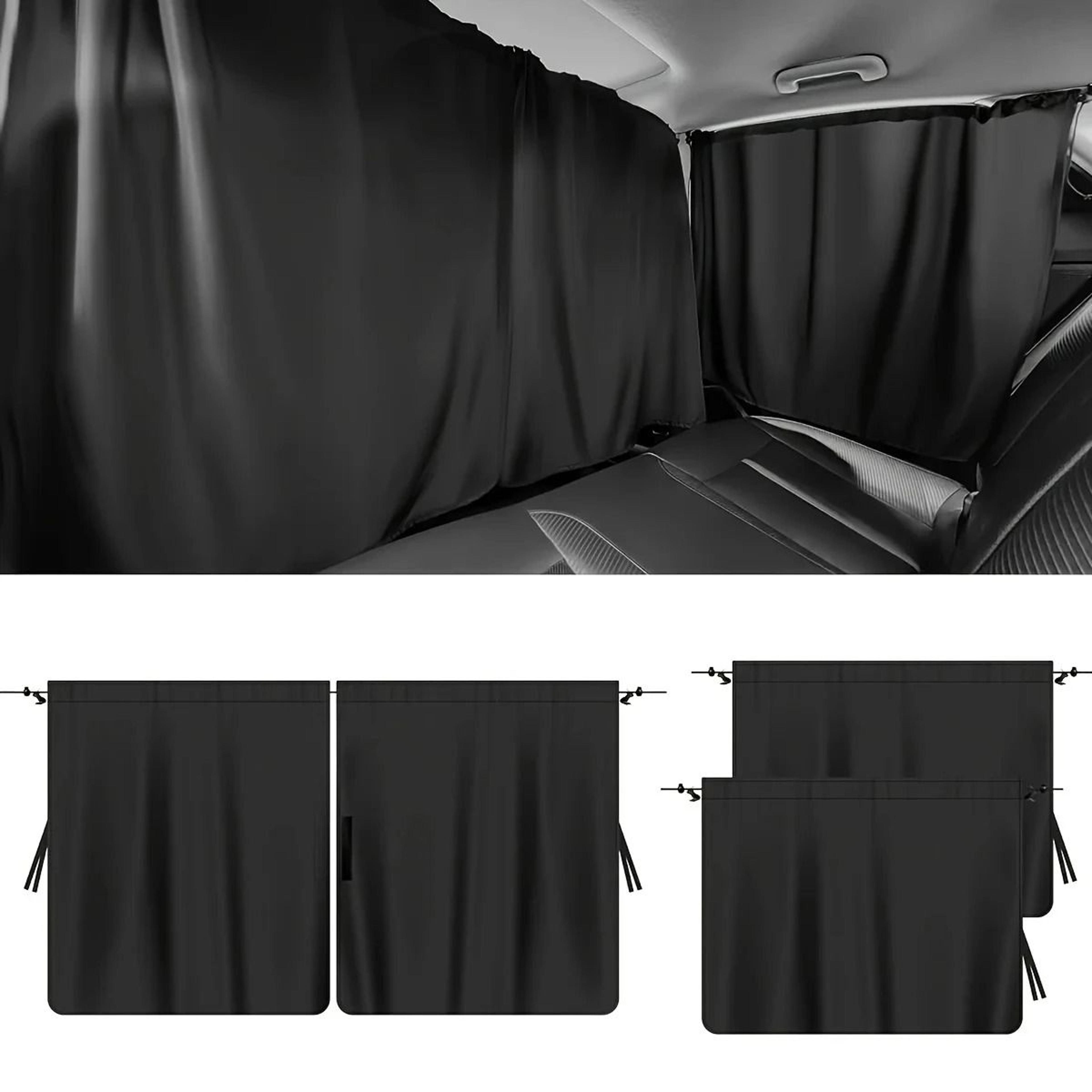 4 pcs car privacy curtain set travel window shade for car camping and rest