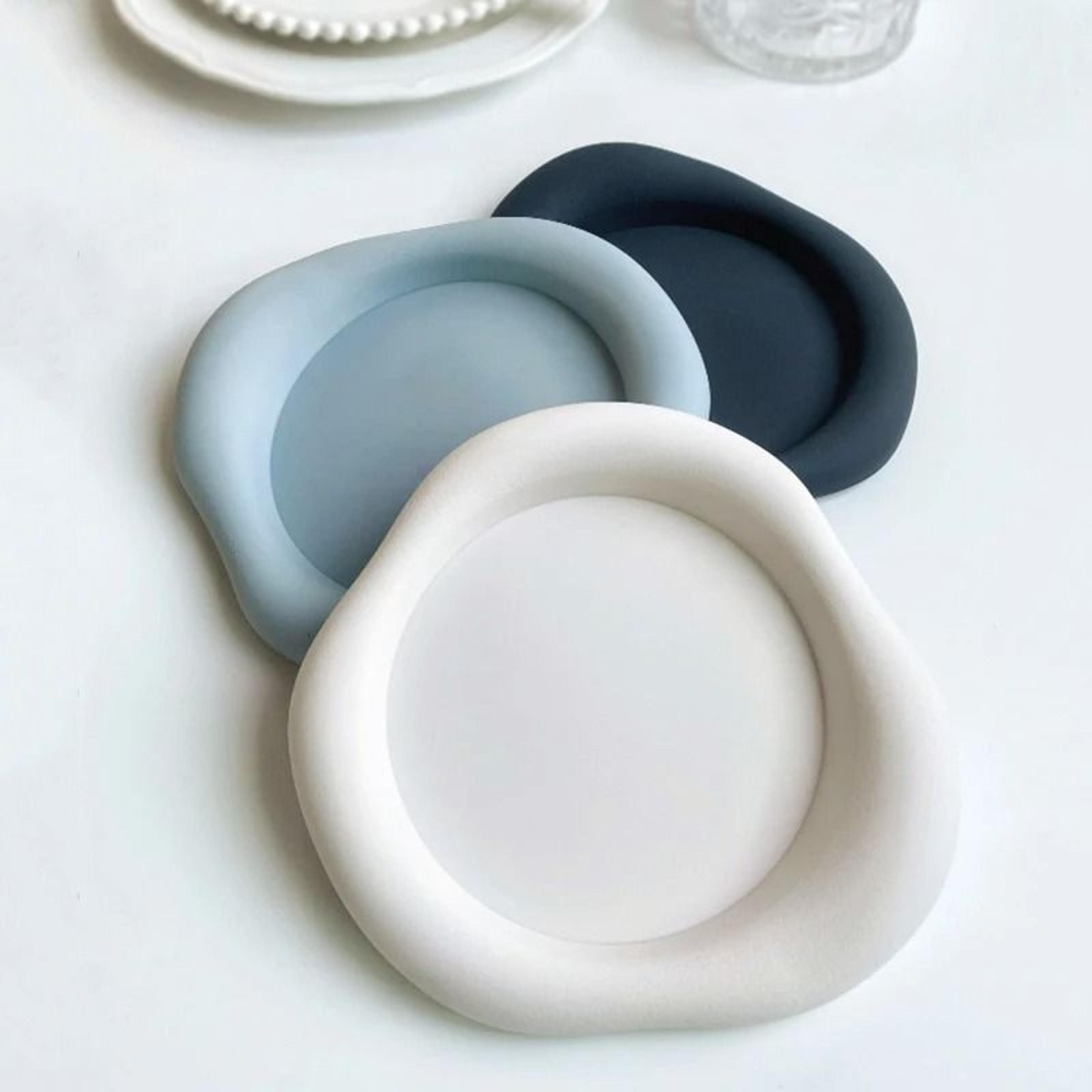 cloud shape silicone drink coasters heat resistant non slip cup mat