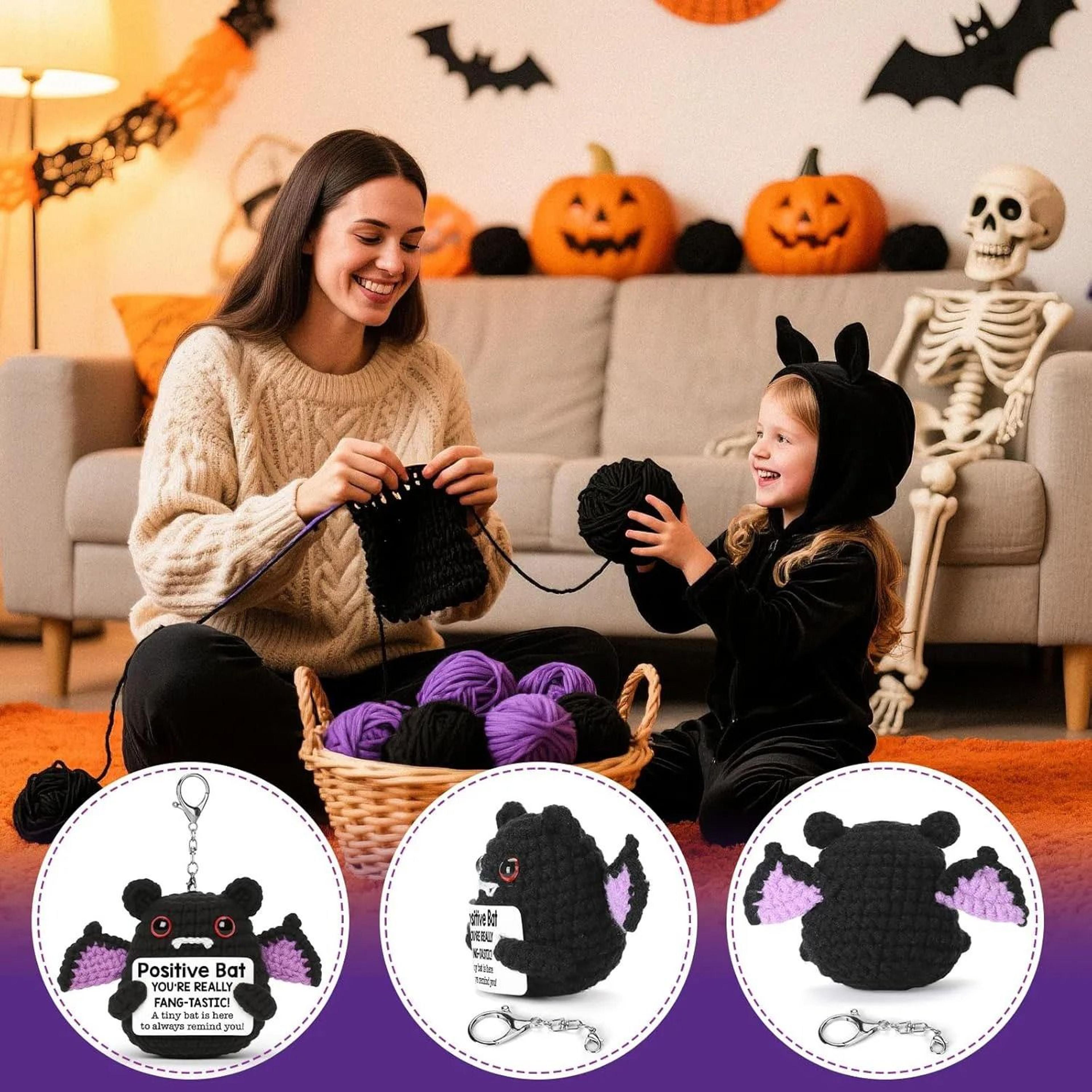 cheerfulwings handmade positive bat doll halloween room decor