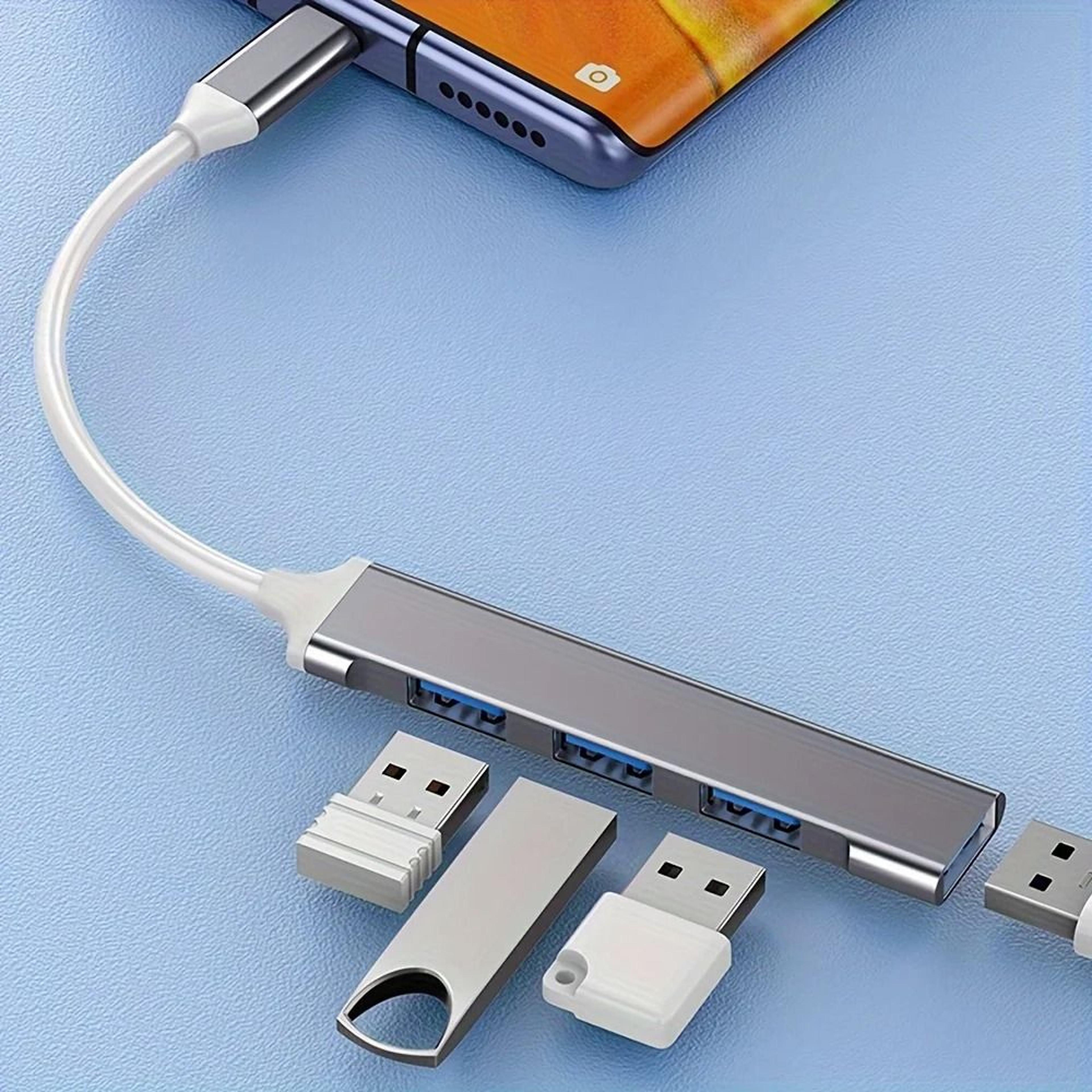 4 Port USB C Hub Multi Splitter OTG Adapter For Laptop And PC 6