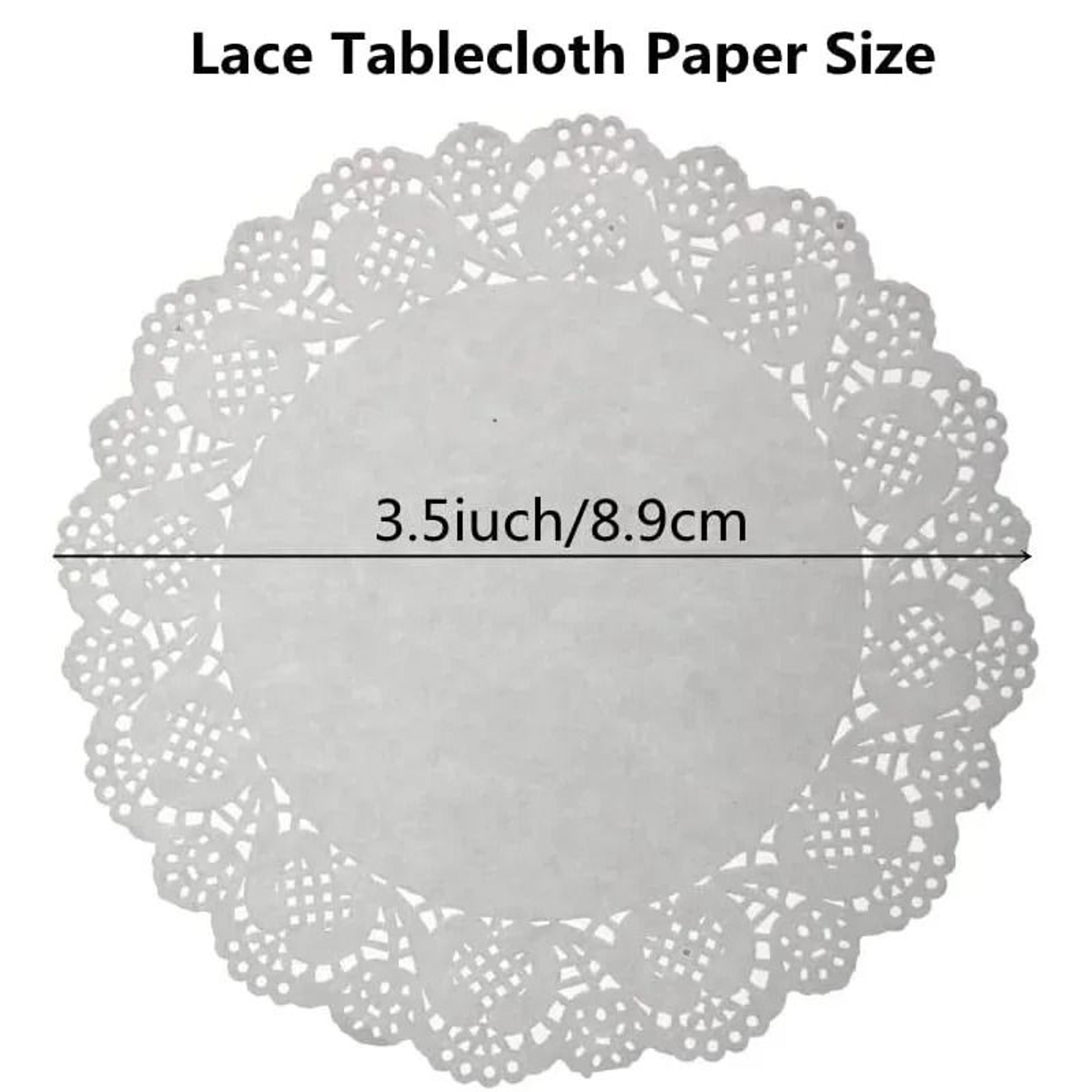 35 Inch Round Paper Doily Lace Mat For Cupcakes And Desserts 6