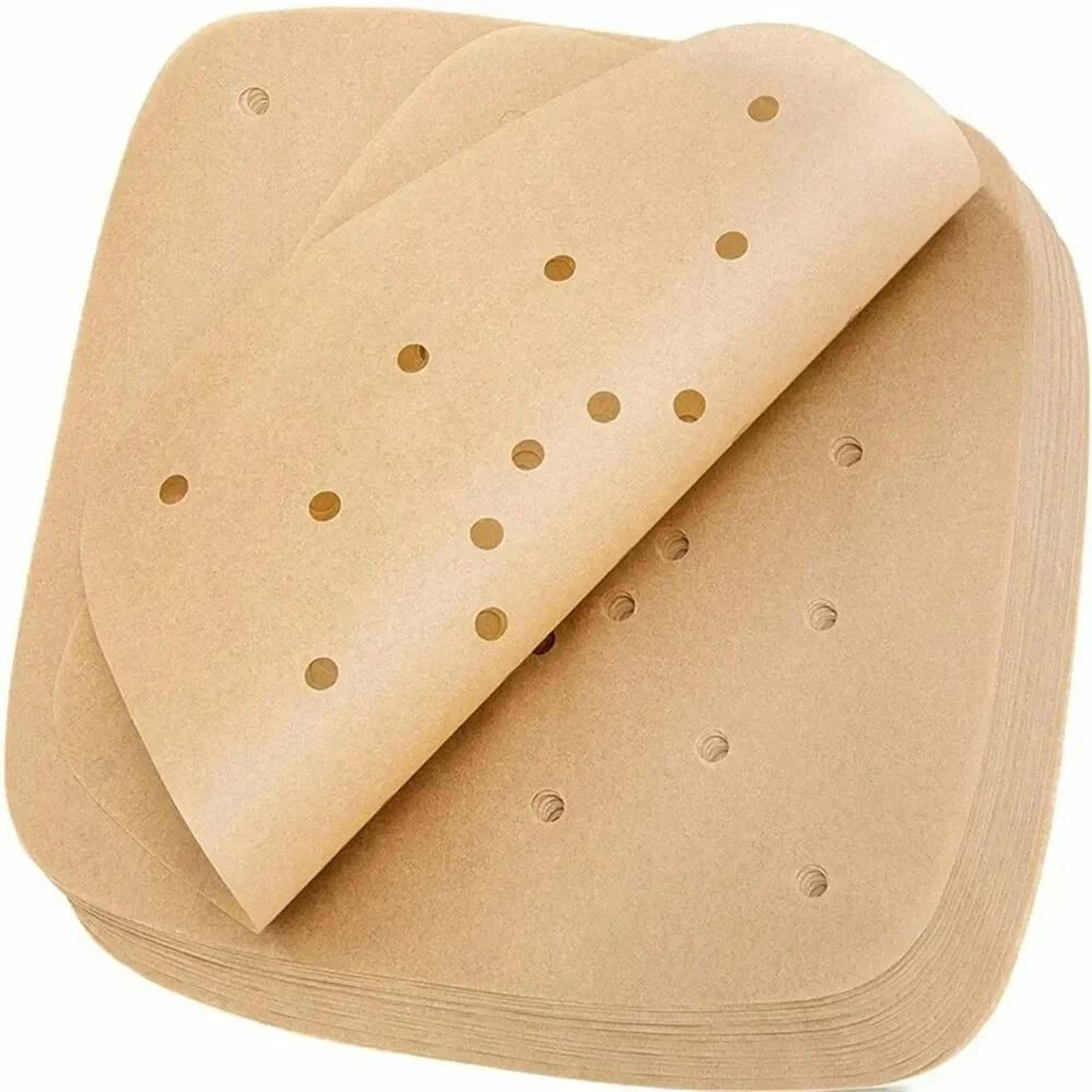 100 piece disposable air fryer paper liners non stick oil absorbing baking sheets