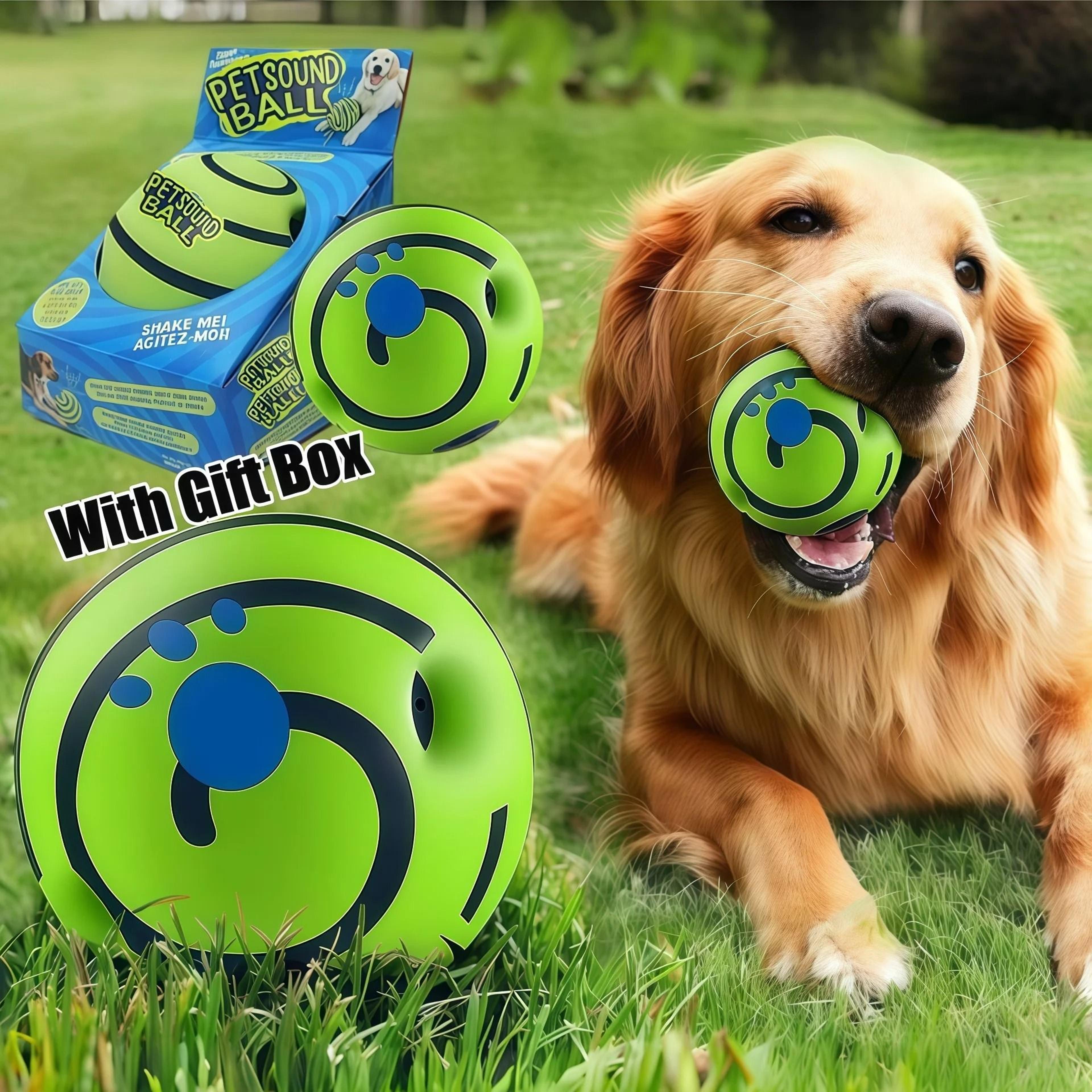GiggleGlow Interactive Wobble Dog Ball Toy 10
